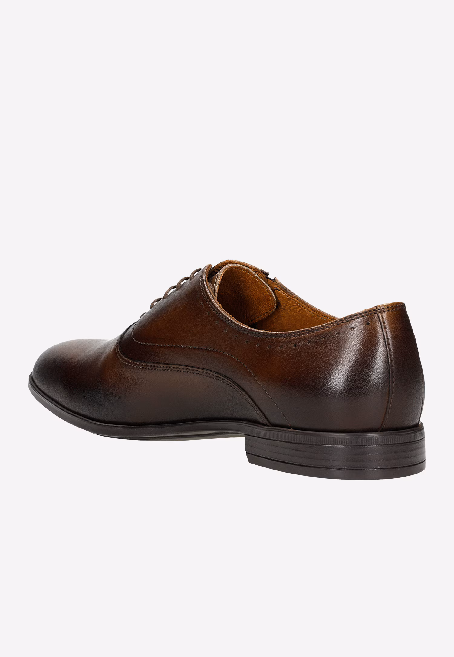 Brązowe półbuty męskie w stylu formal