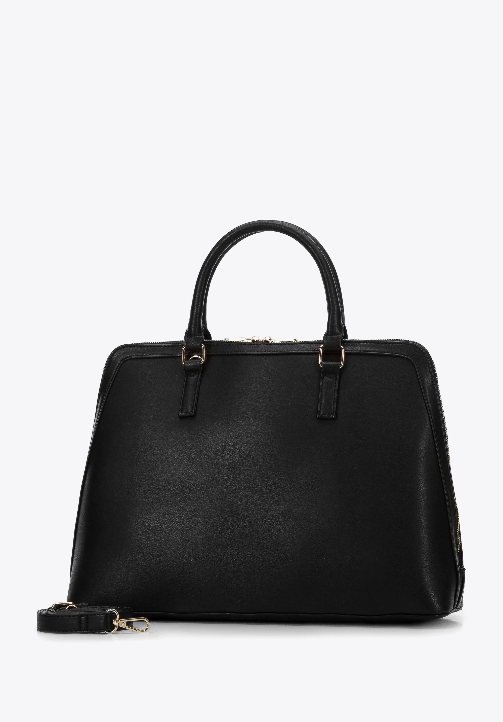 Damska torba na laptopa 13” z ekoskóry trapezowa