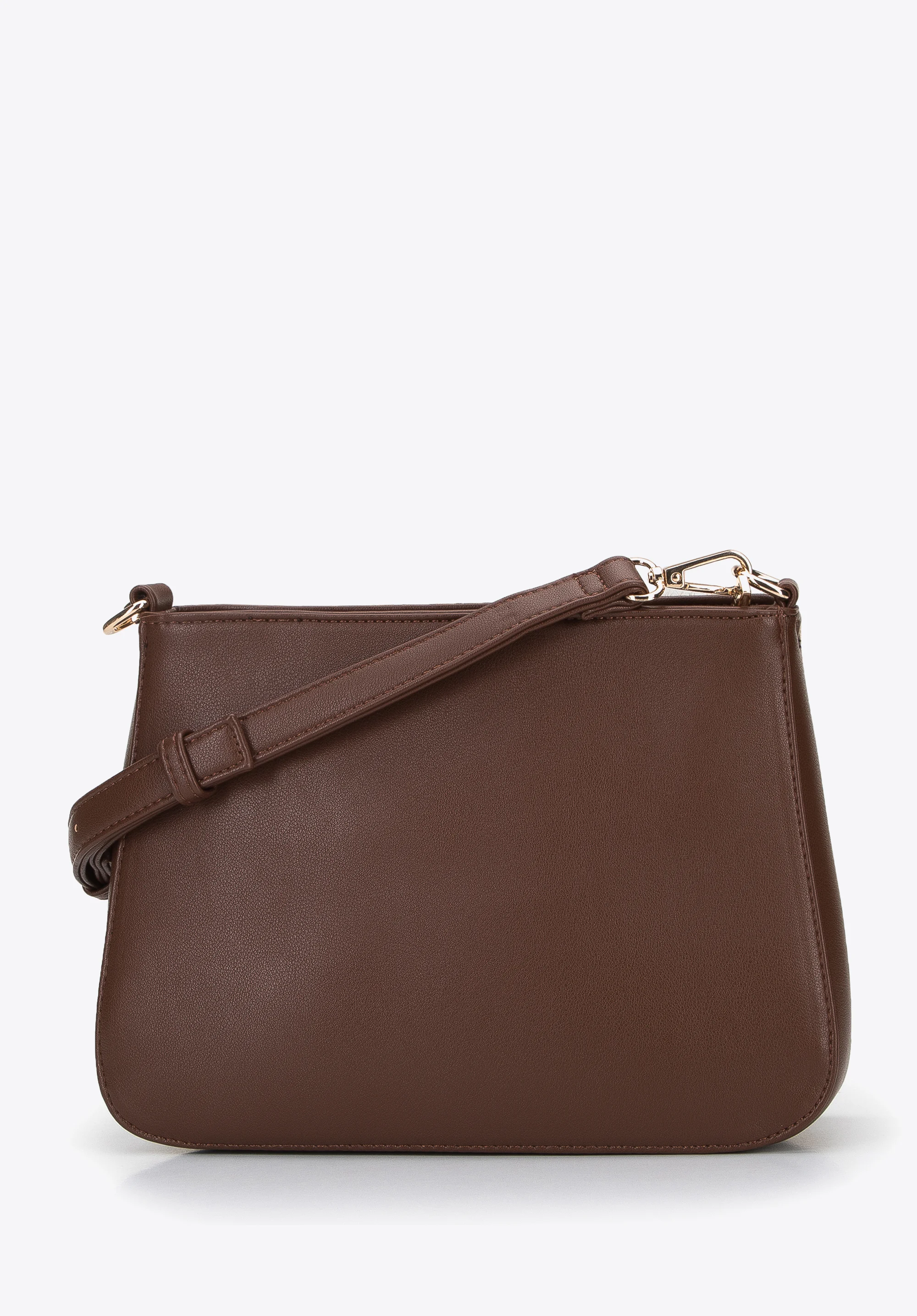 Damska listonoszka z ozdobną wstawką w zwierzęcy wzór