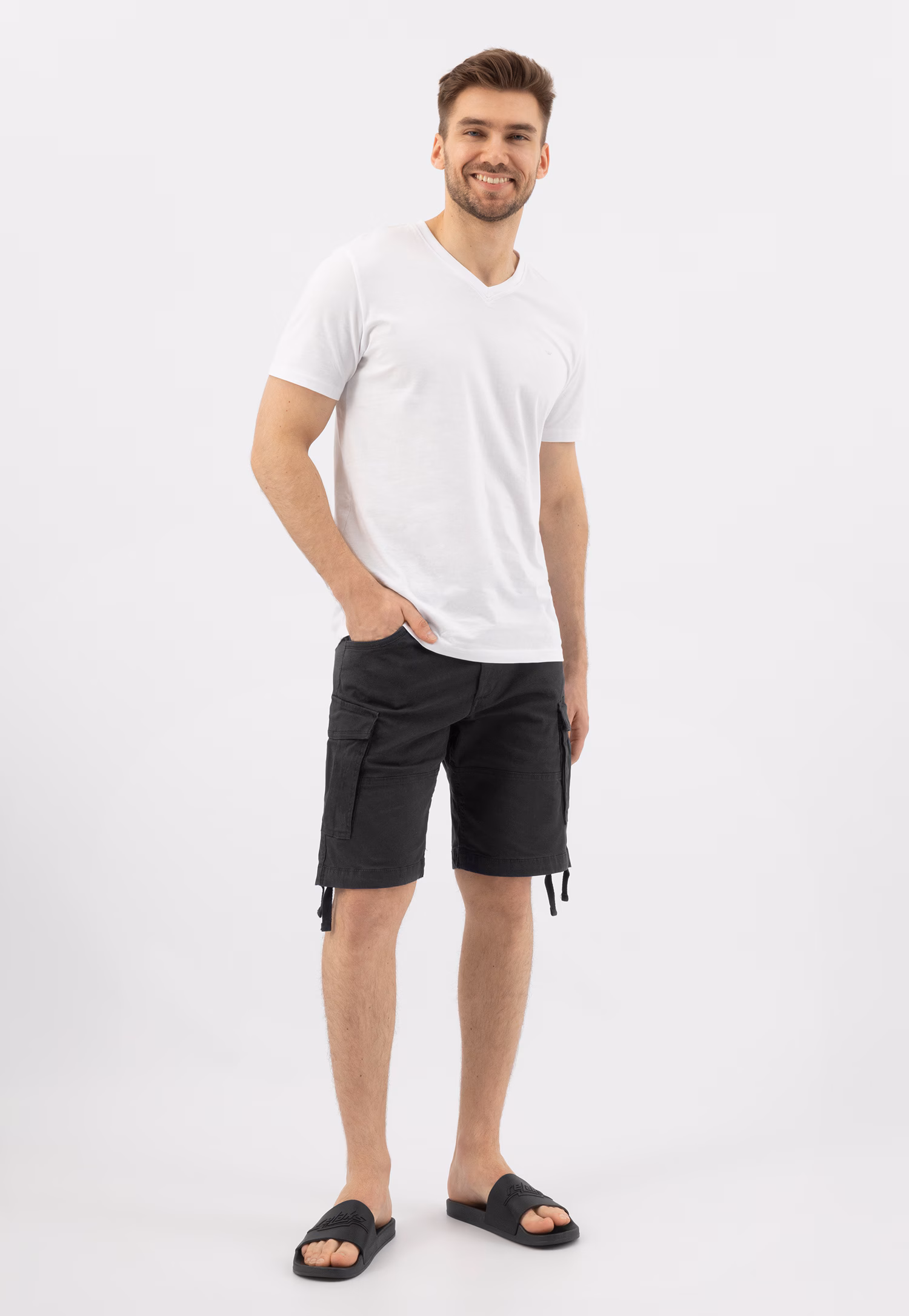 Czarne klapki męskie RELAKS