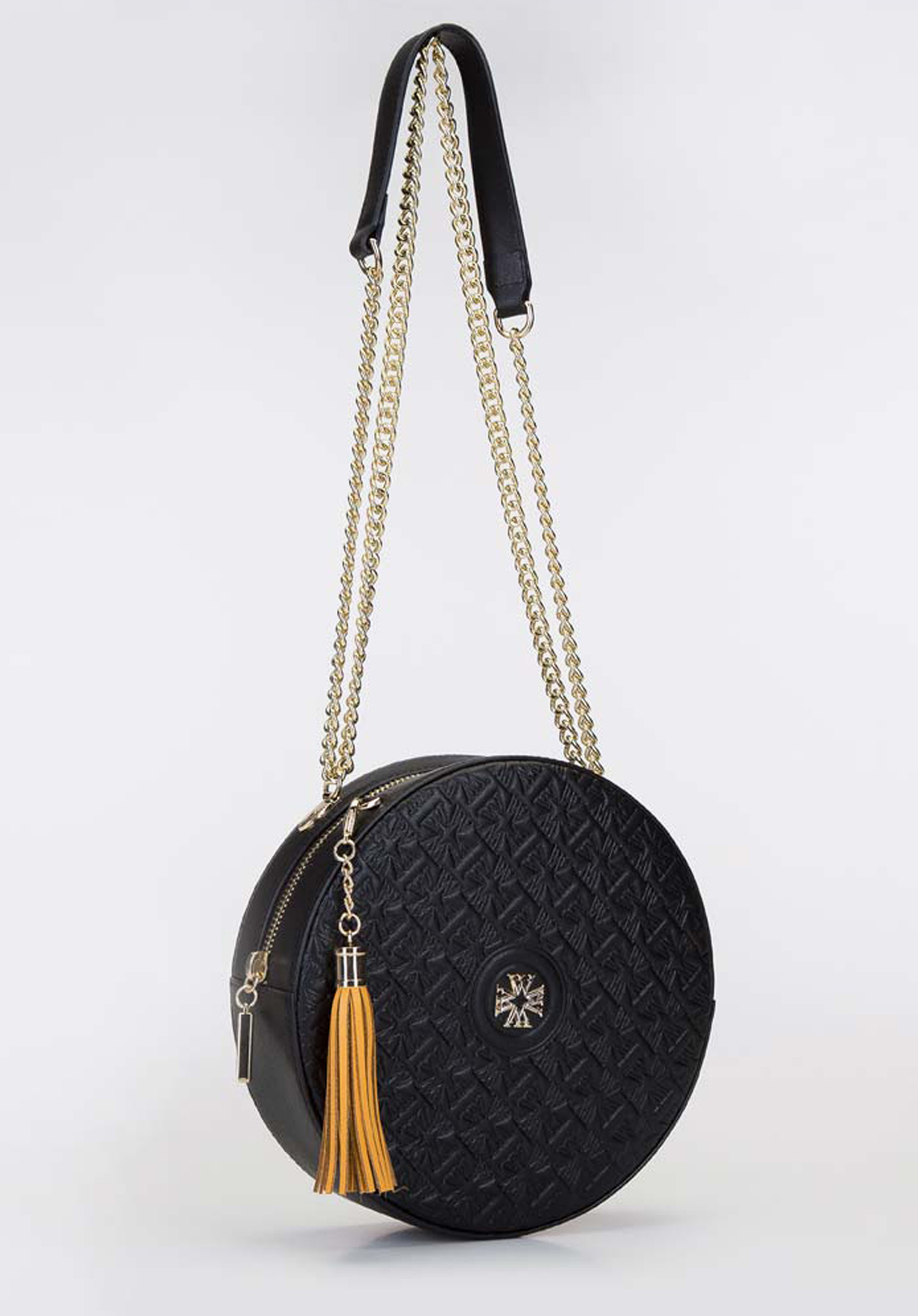 Torebka crossbody ze skóry okrągła – limitowana edycja