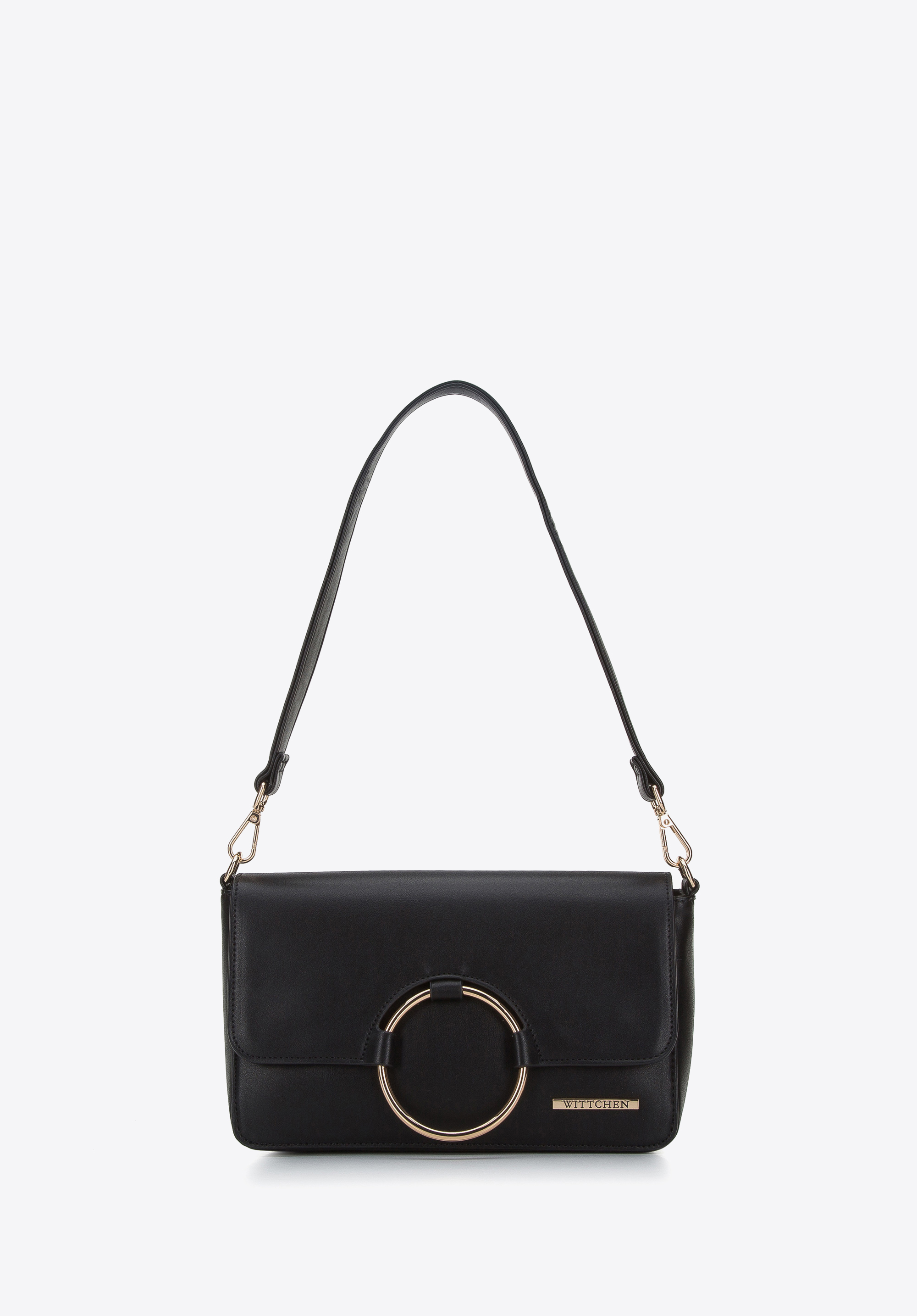 Damska torebka z kółkiem na klapie