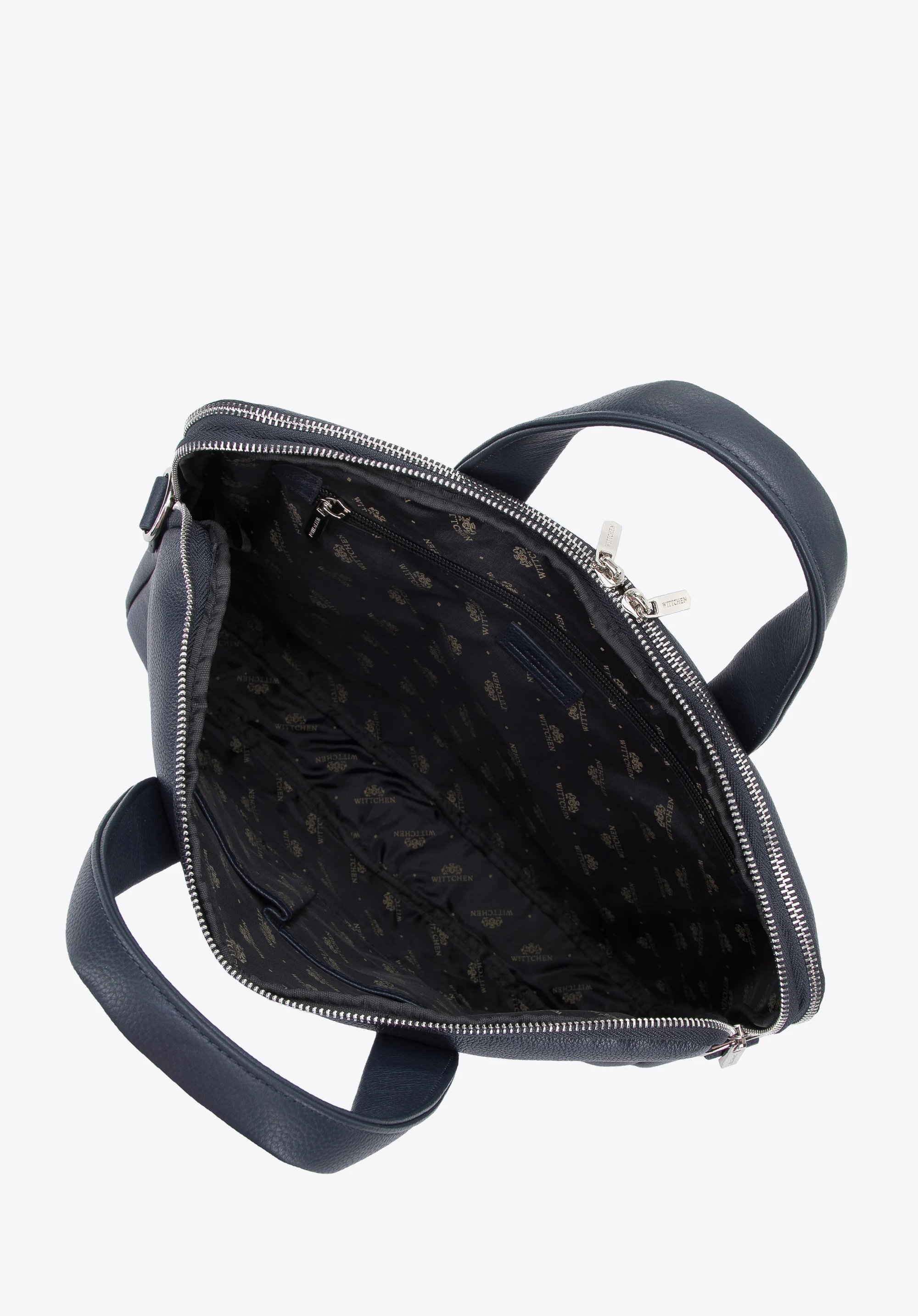 Męska torba na laptopa 15,6” skórzana z pionowymi paskami