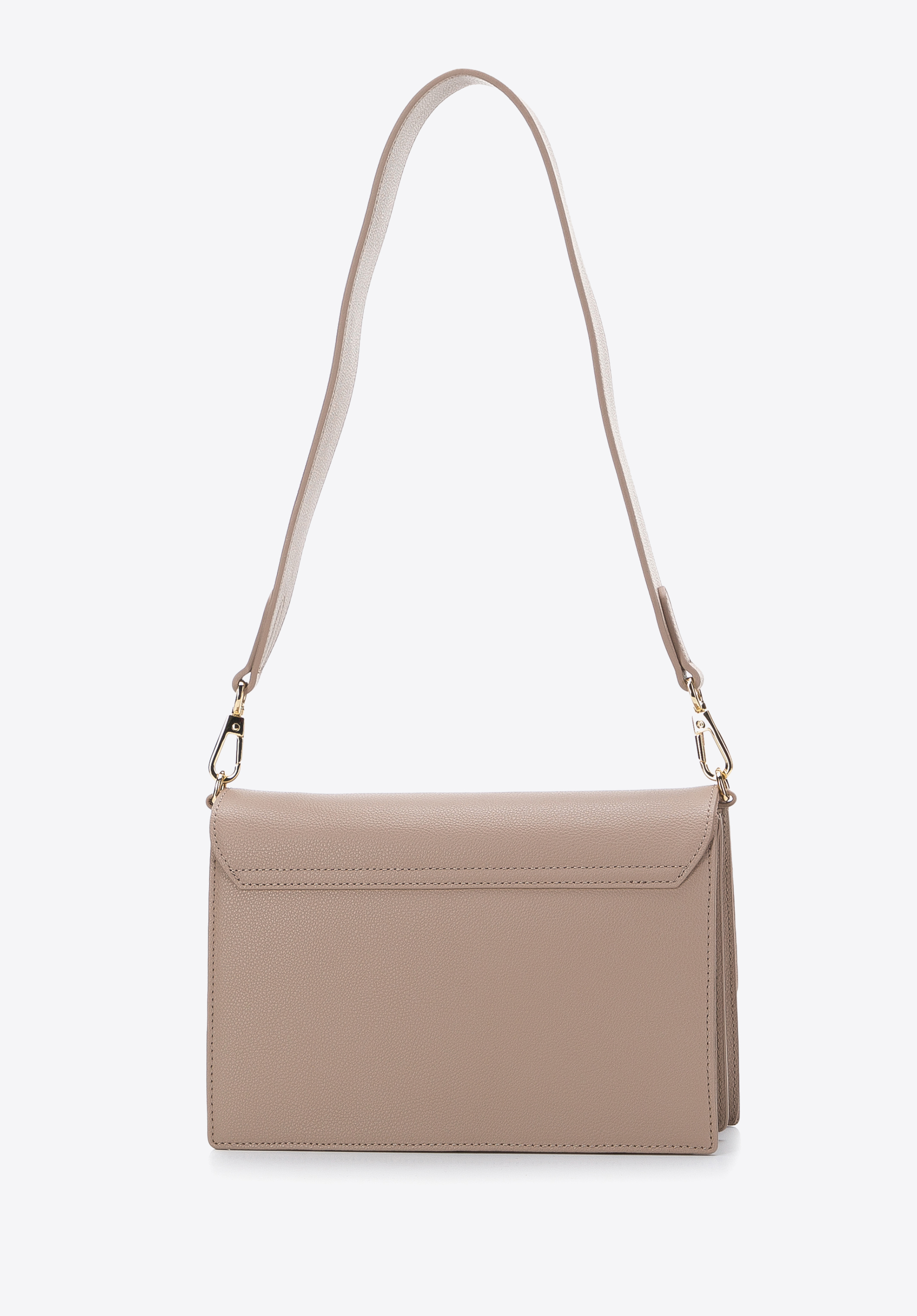 Damska torebka skórzana dwukomorowa klasyczna