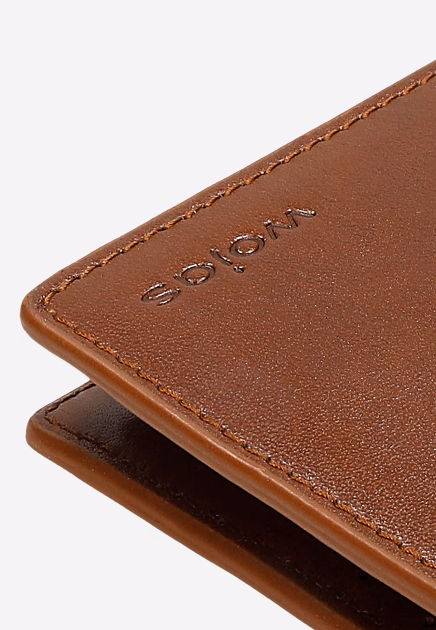 Duży skórzany portfel męski ze skóry licowej w kolorze jasnobrązowym