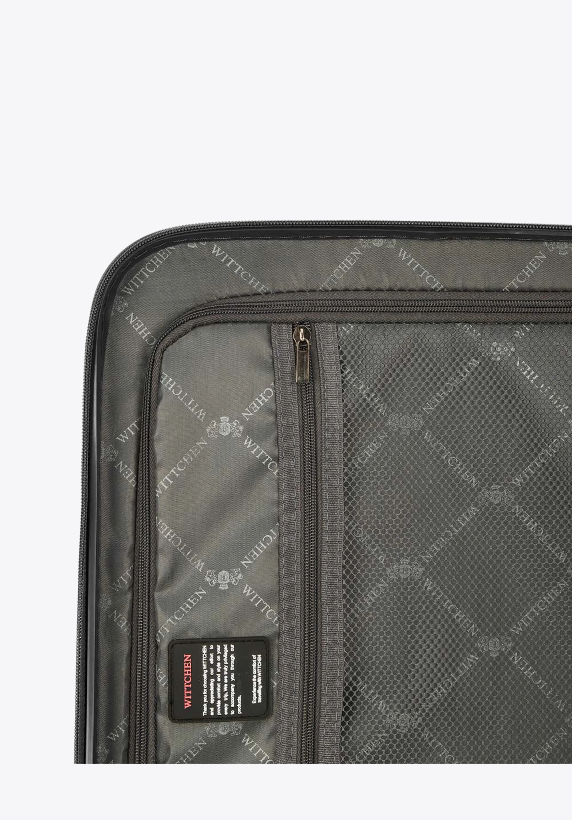 Walizka kabinowa z polikarbonu geometryczna