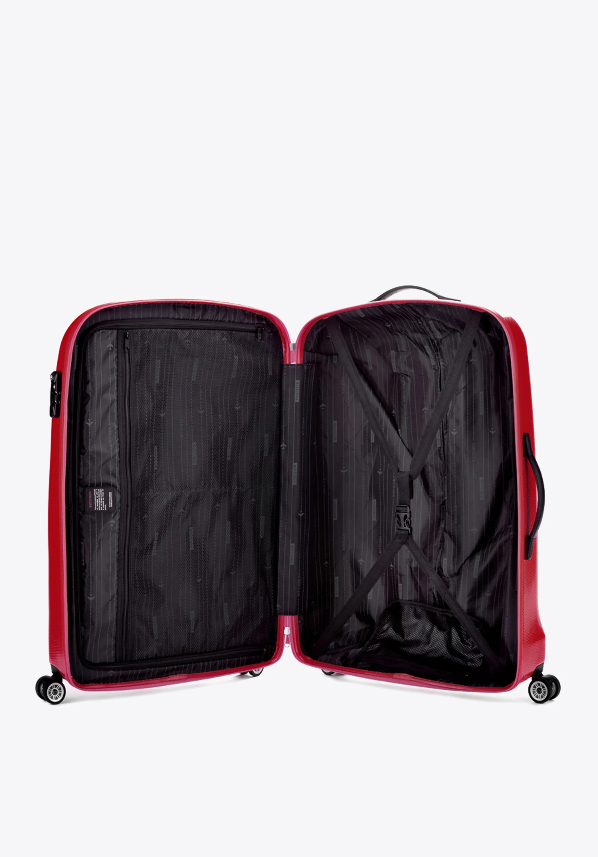 Walizka kabinowa z polikarbonu jednokolorowa