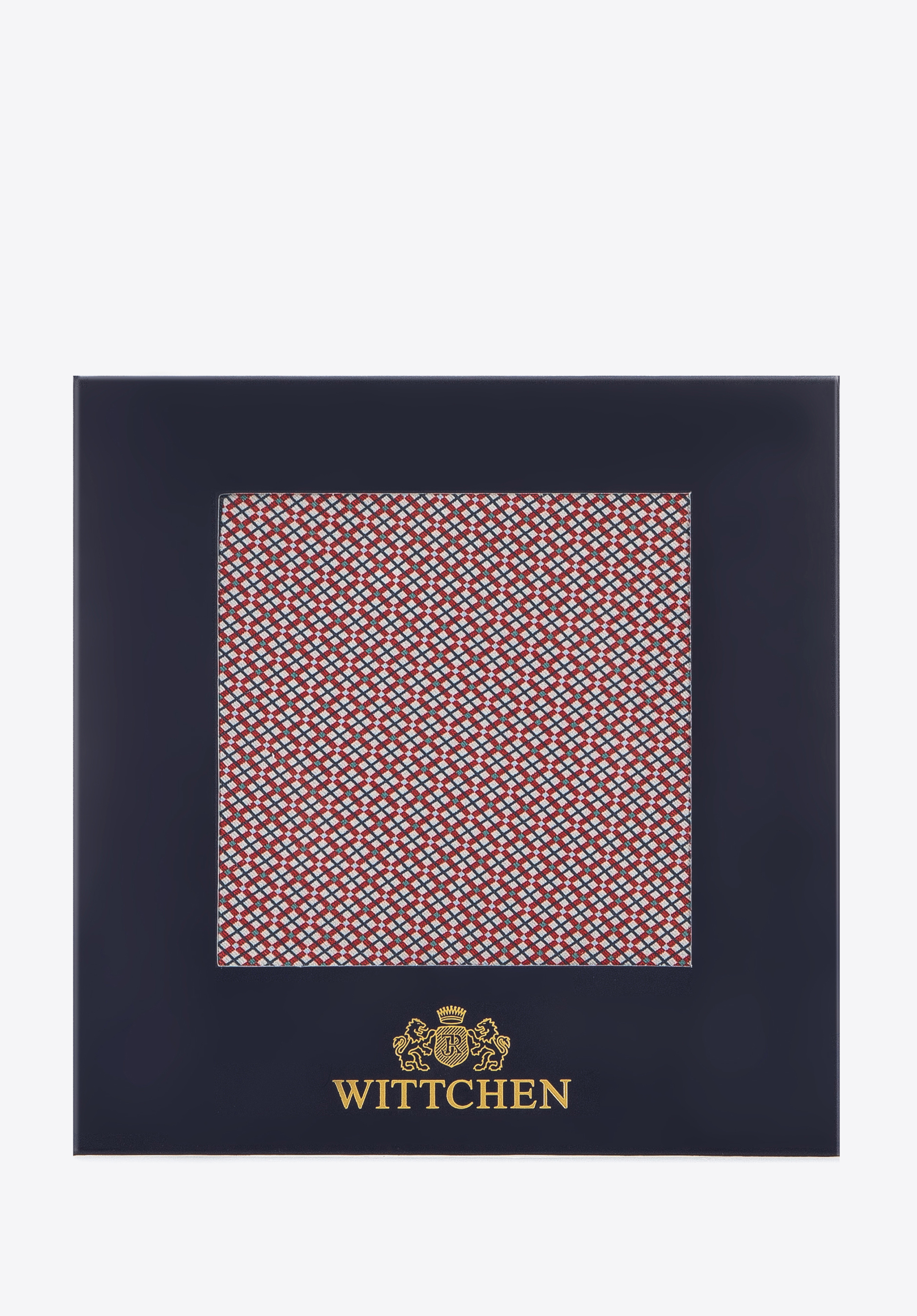 Poszetka jedwabna we wzory