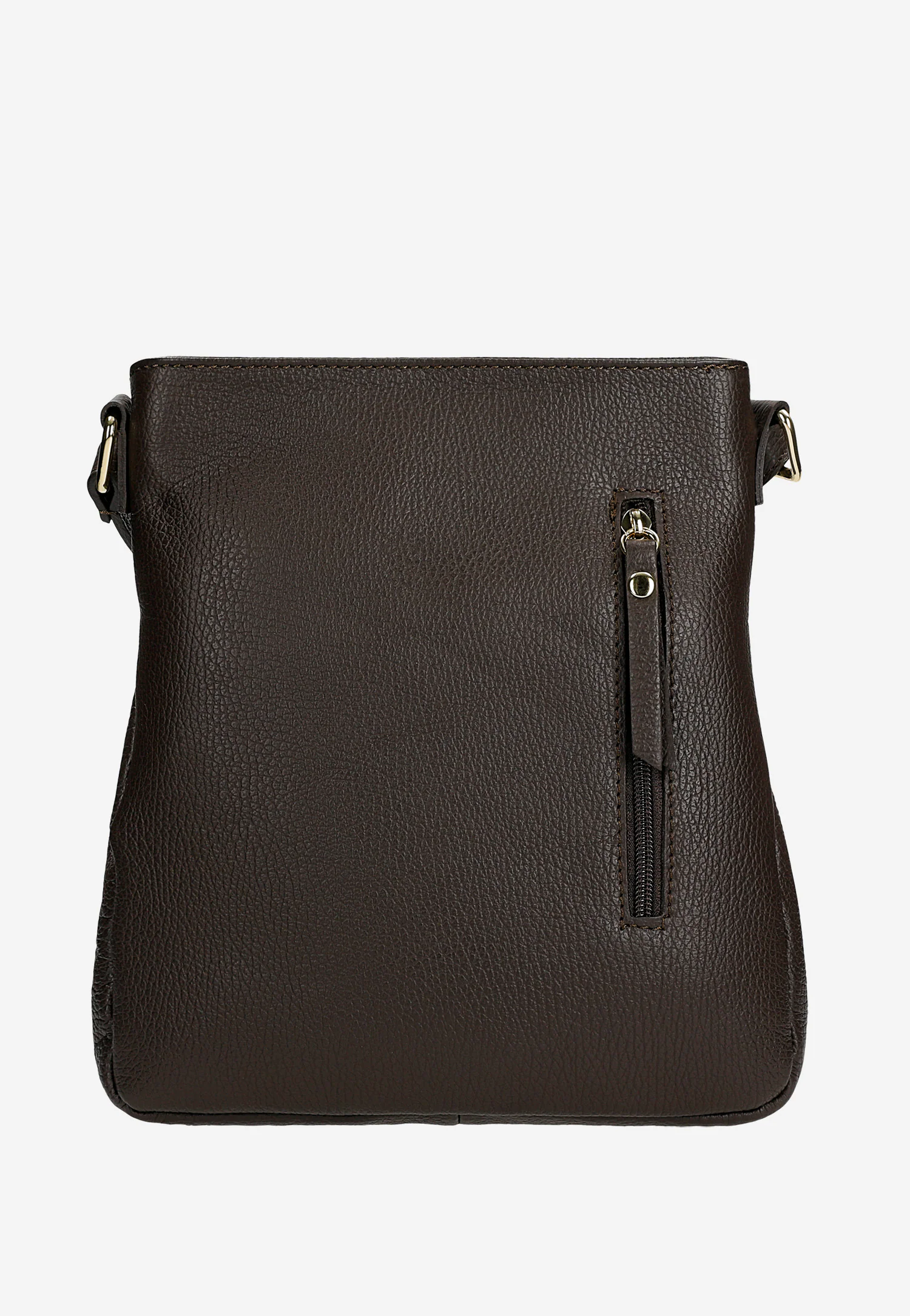 Beżowa listonoszka damska z łączonych skór