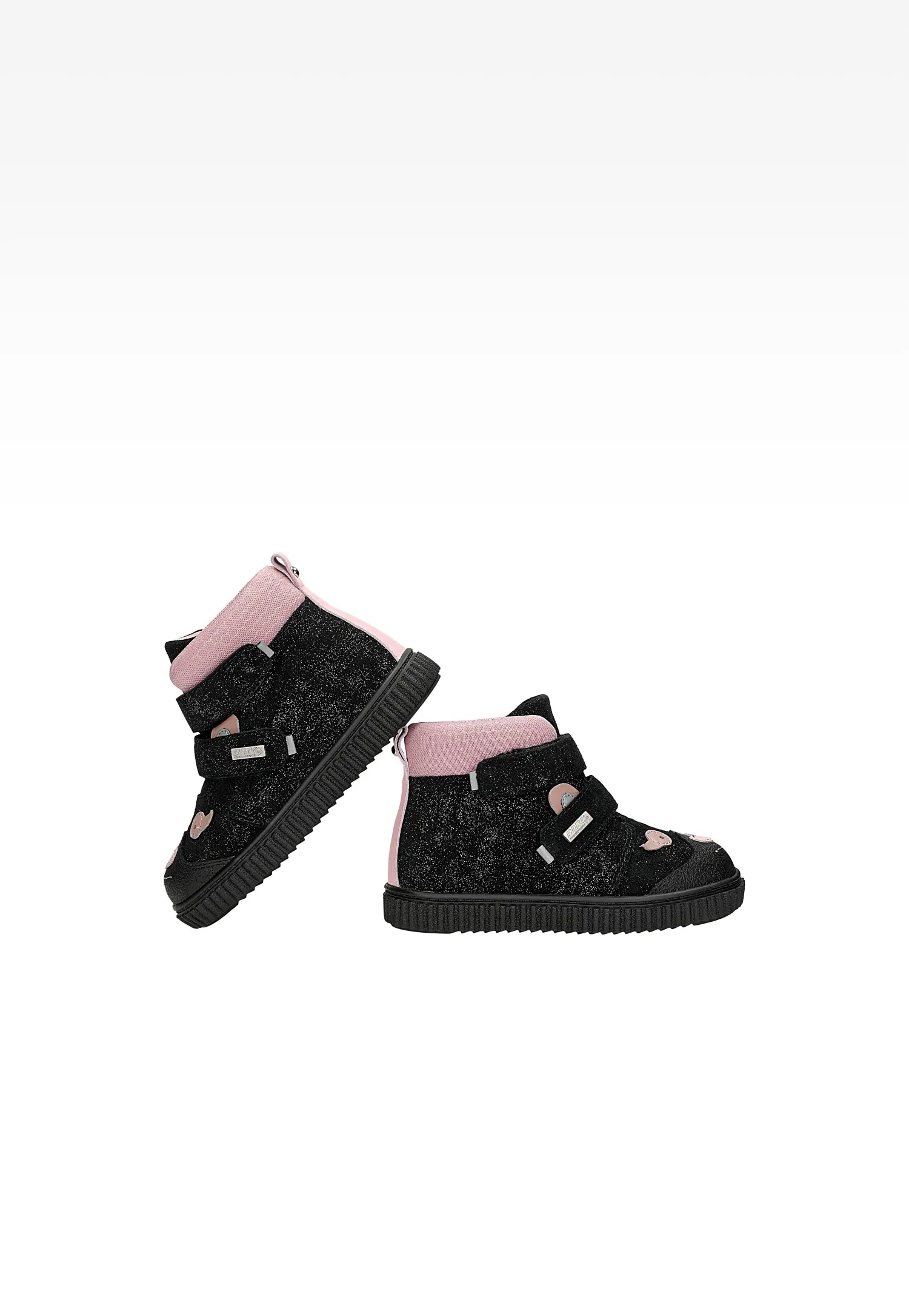 Trzewiki BARTEK 84006-69, dla dziewcząt, srebrny + czarny