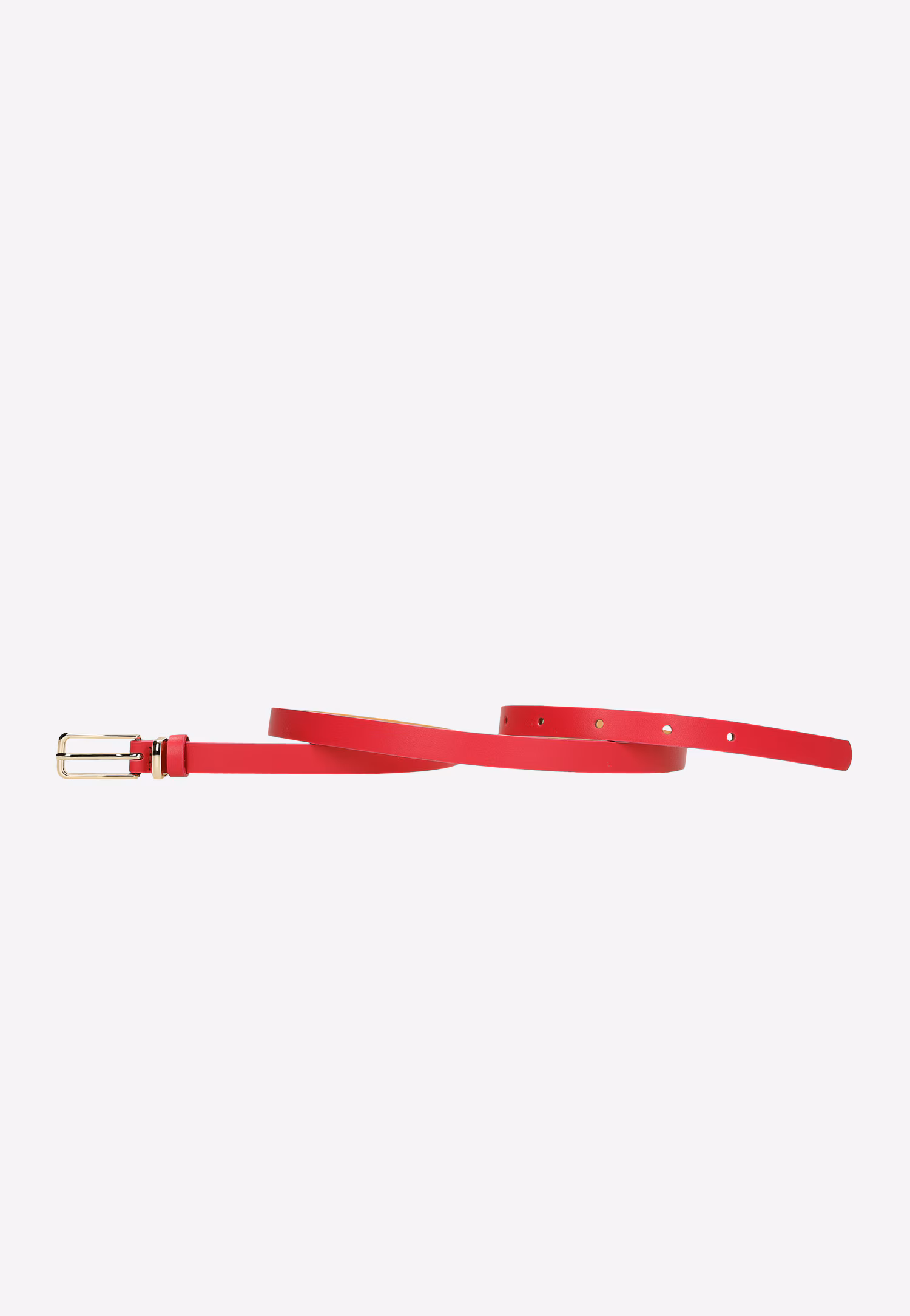 Wąski pasek damski w kolorze złotym