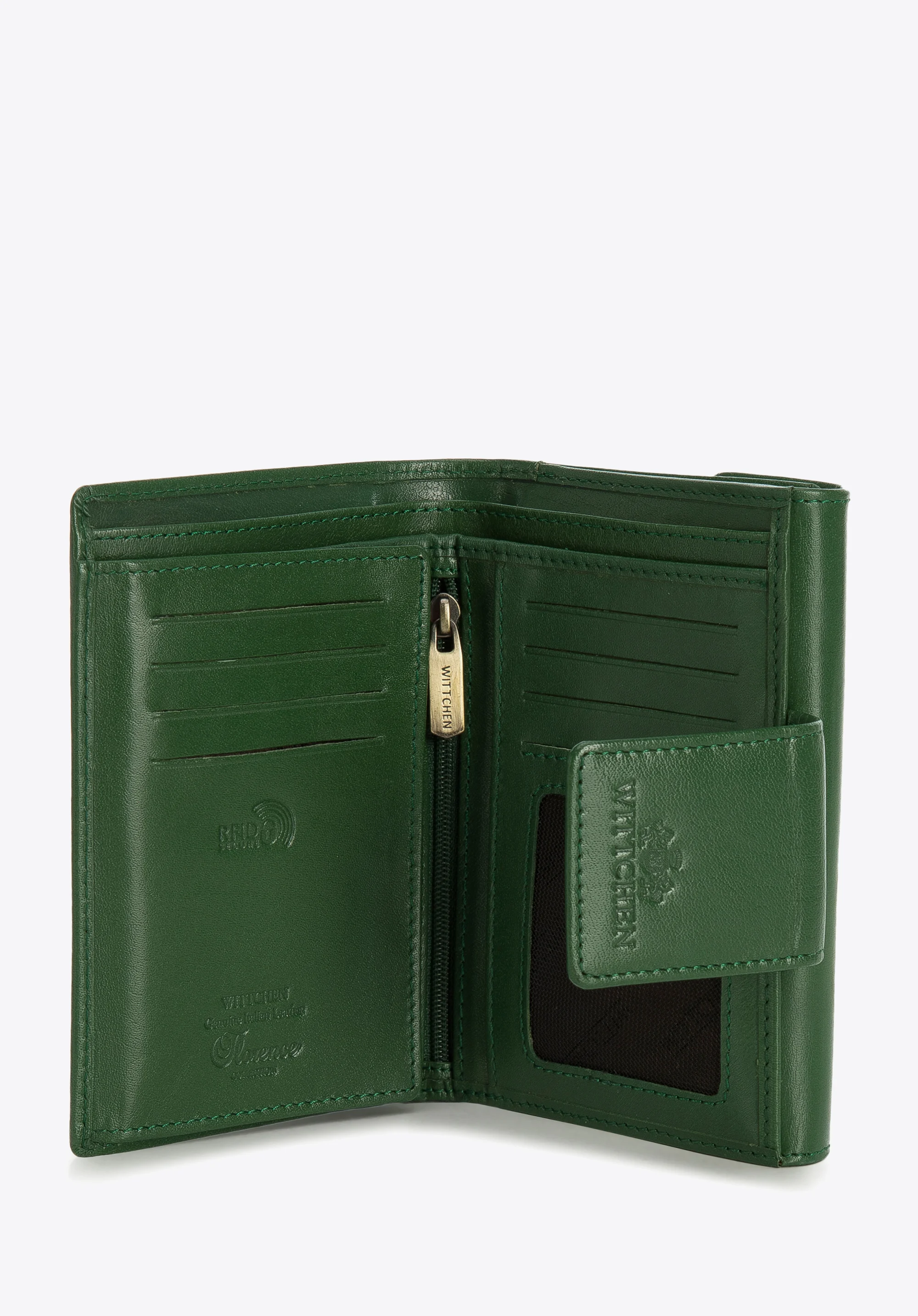 Damski portfel ze skóry z elegancką napą