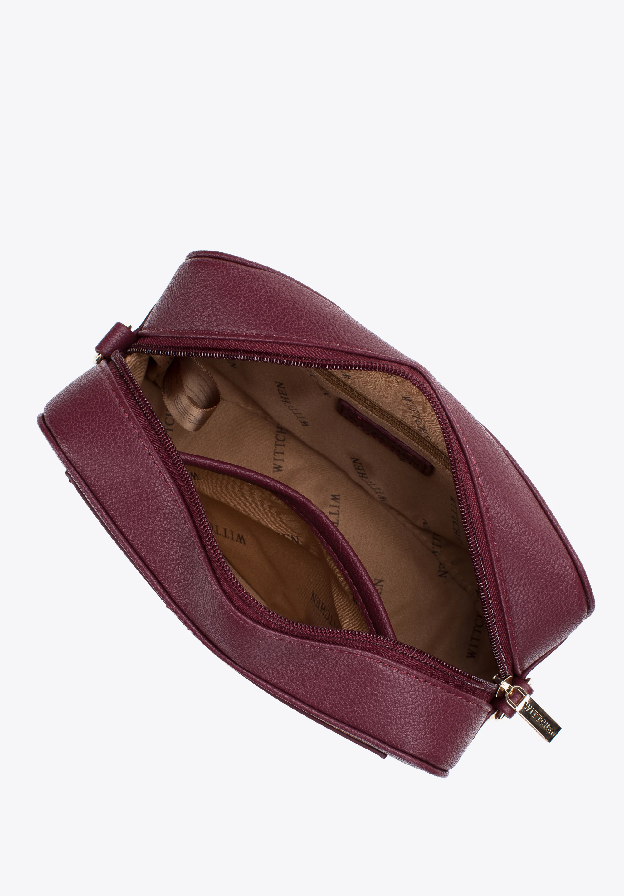 Damska listonoszka pudełkowa z obszytą kieszenią