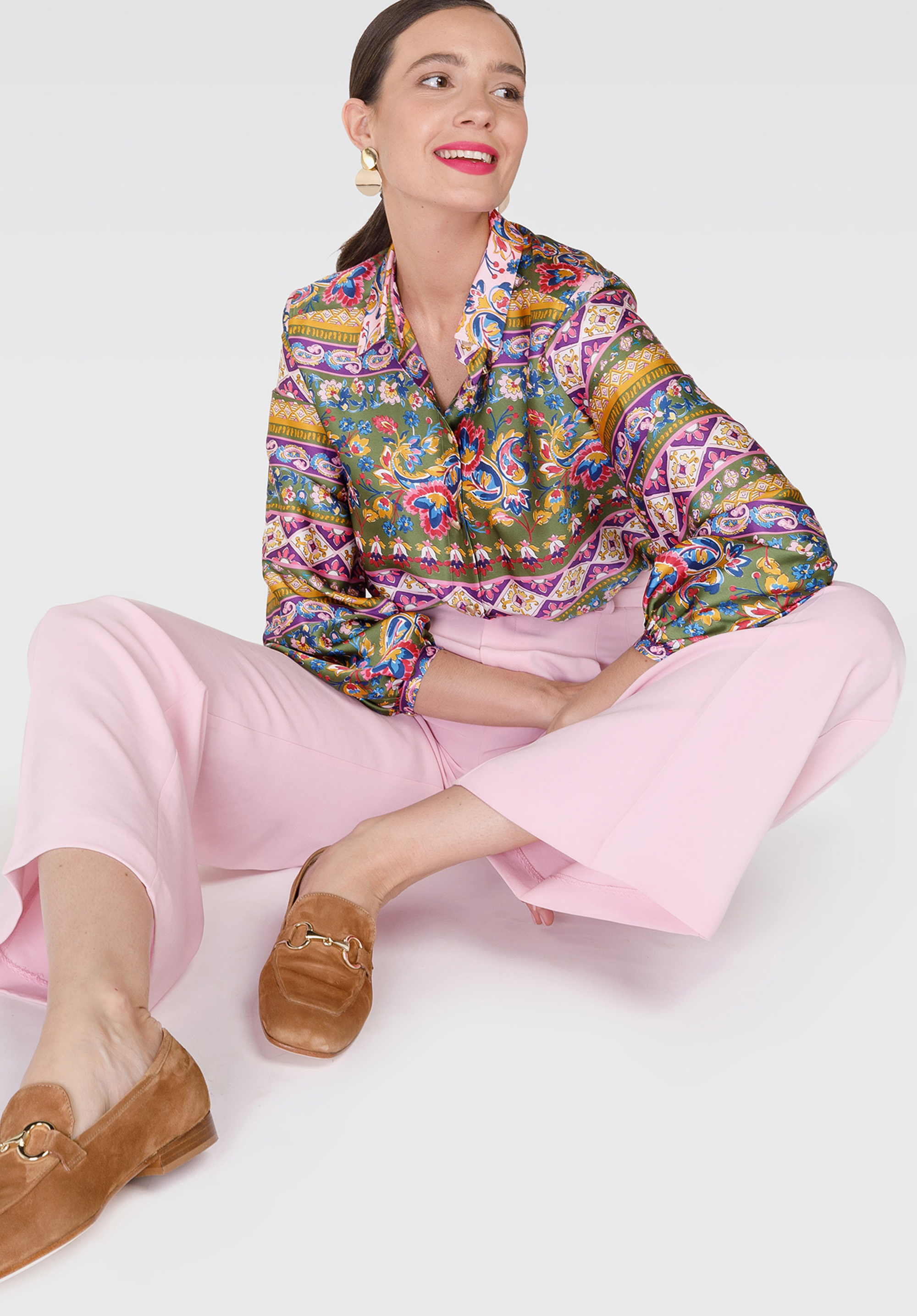 Damskie mokasyny zamszowe z kwadratowym noskiem i wędzidłem