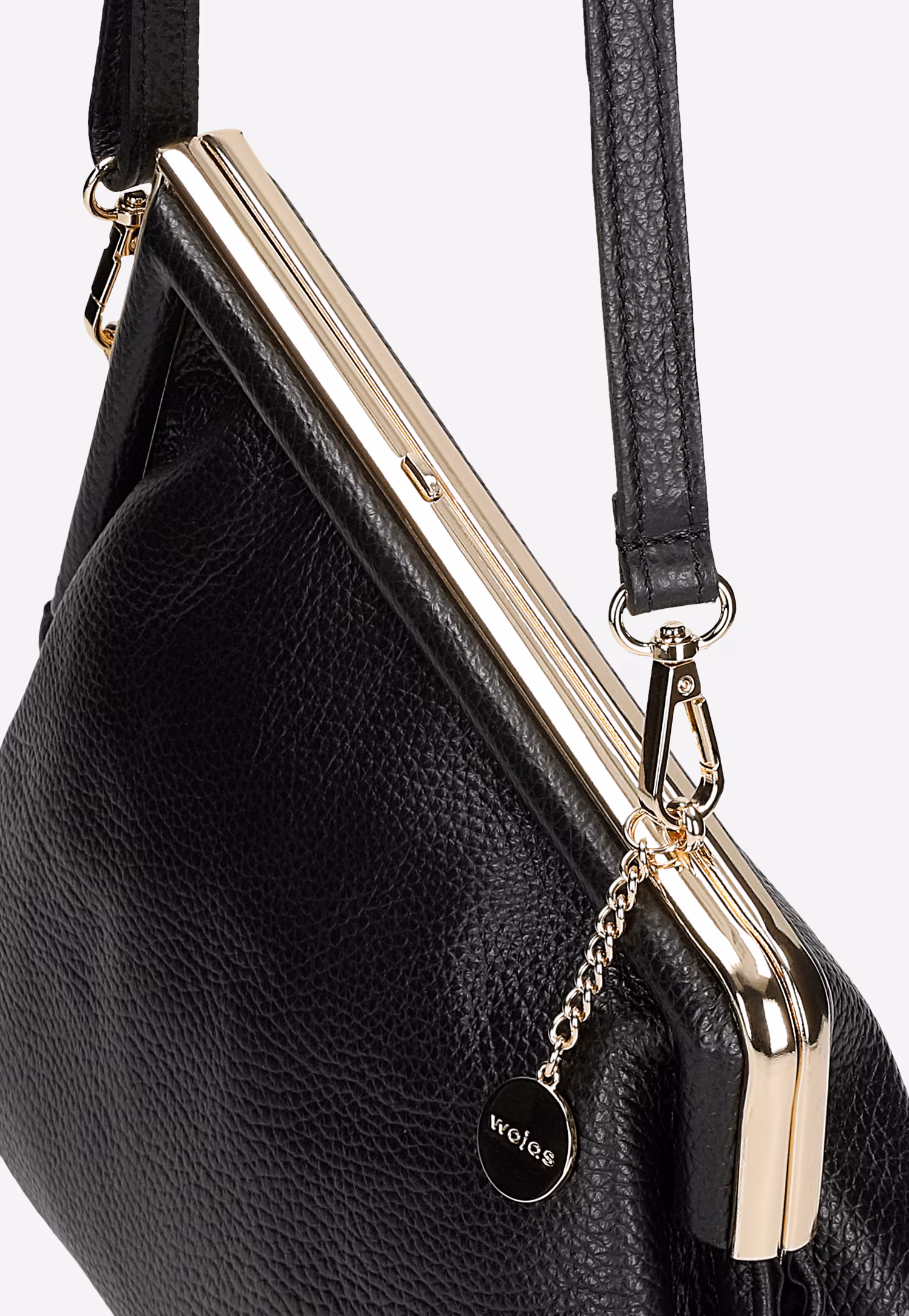 Skórzana torebka damska asymetryczna