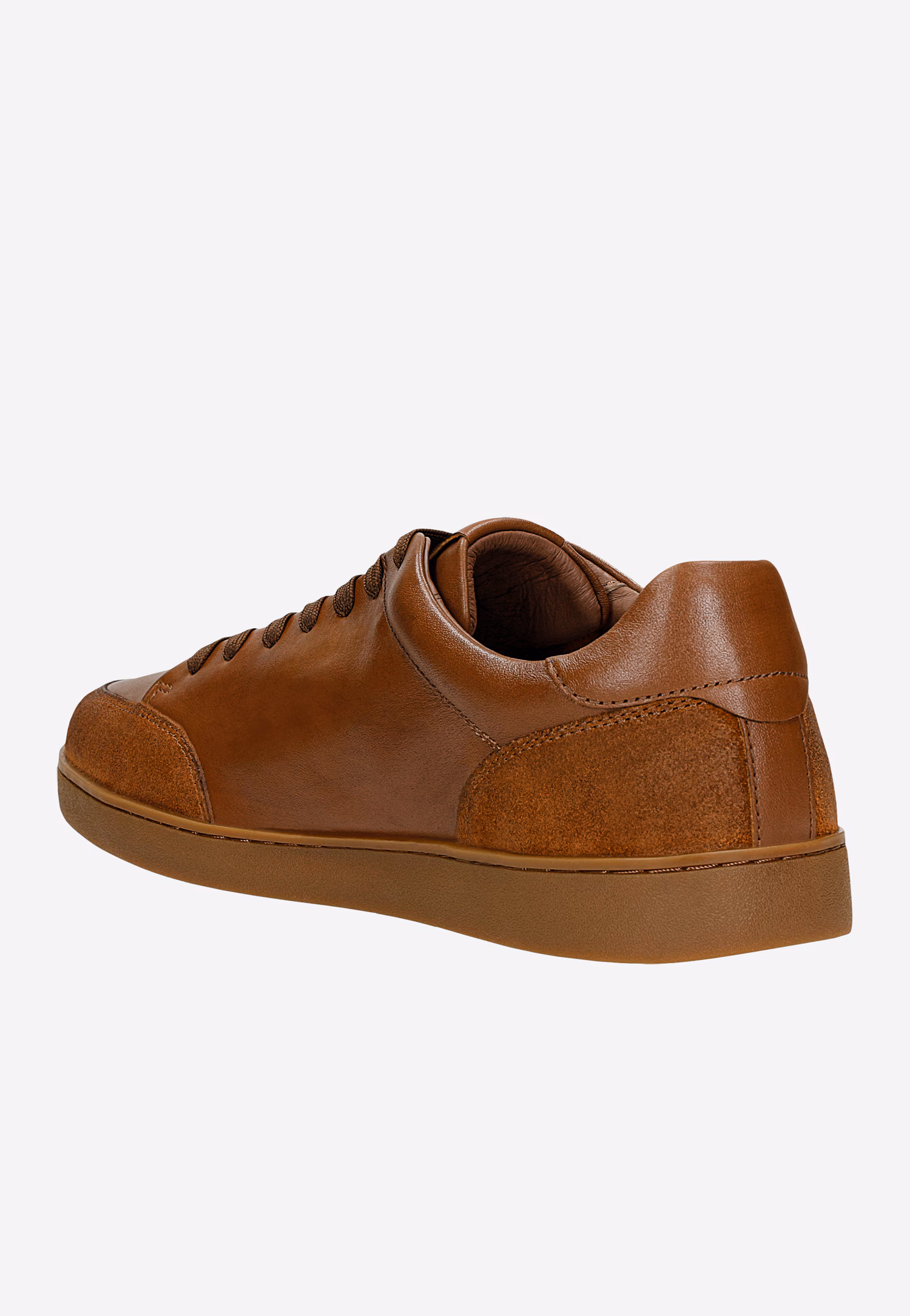 Białe trampki męskie z szarymi wstawkami