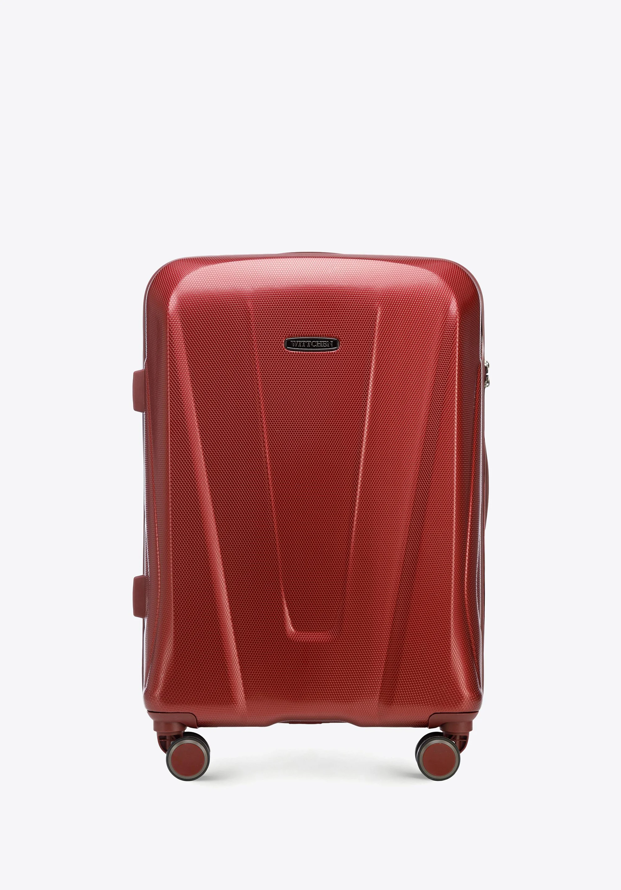 Walizka kabinowa z polikarbonu geometryczna