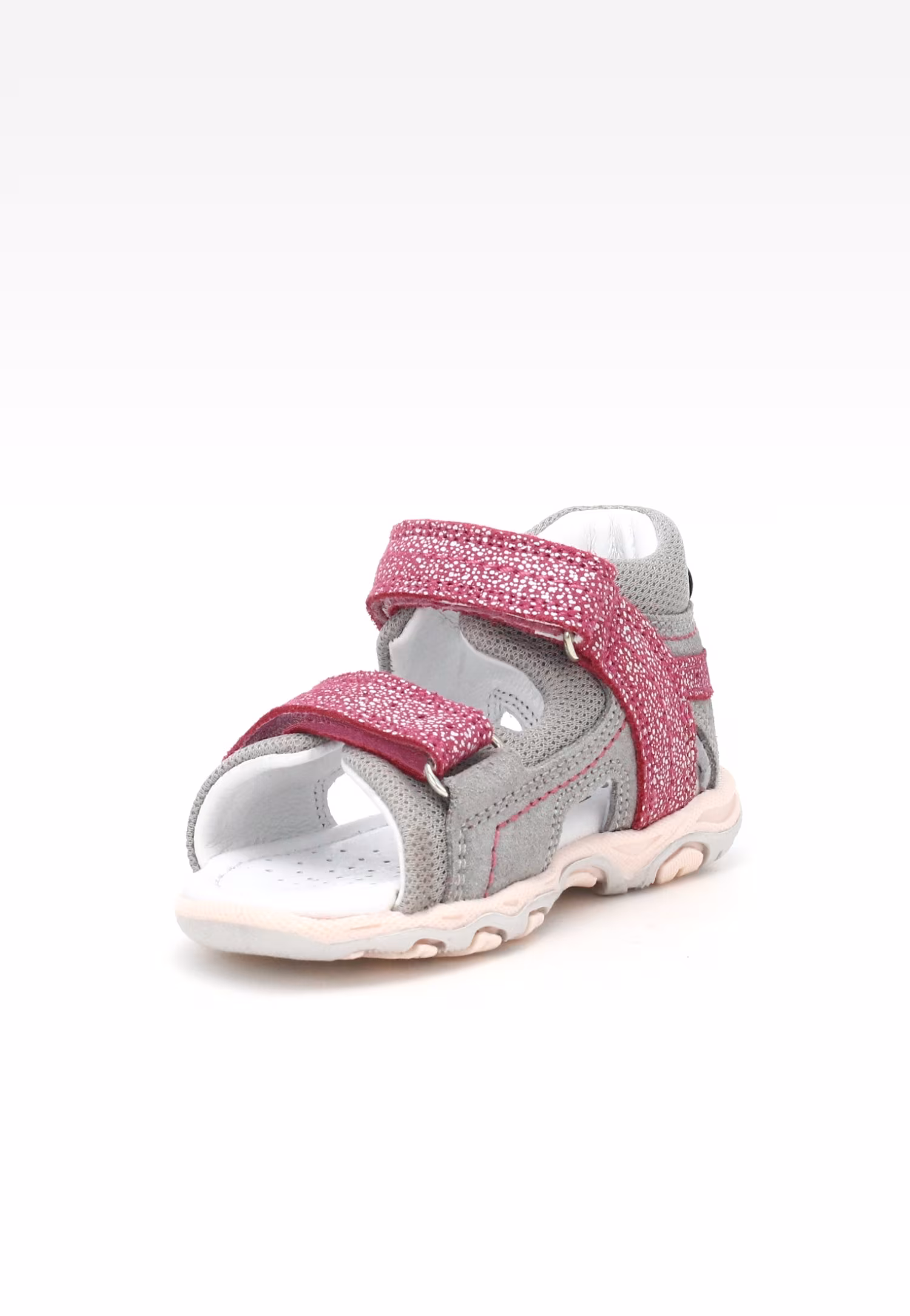 Sandały BARTEK W-11848-7/55T, dla dziewcząt, szaro-różowy