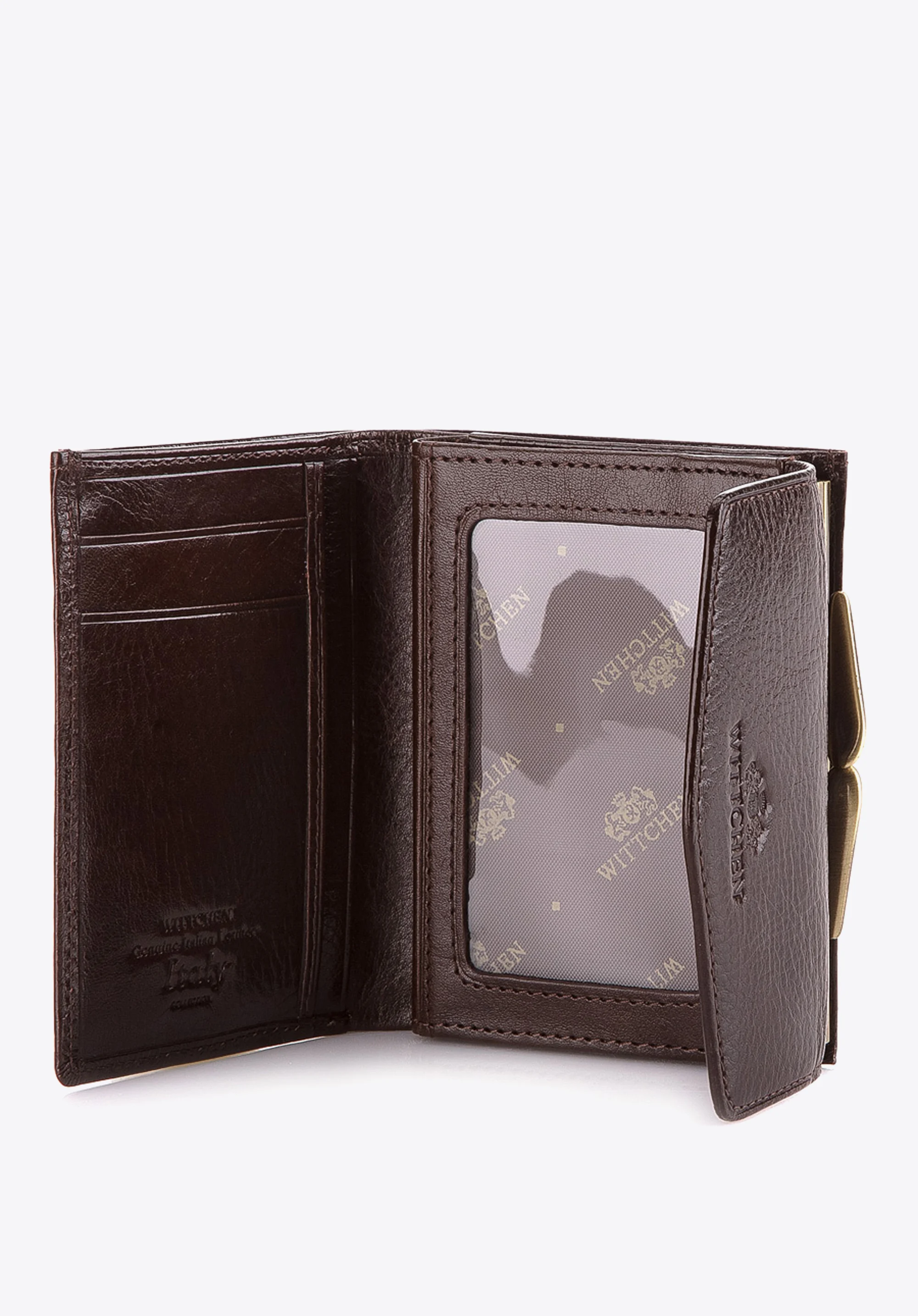 Damski portfel skórzany na bigiel mały