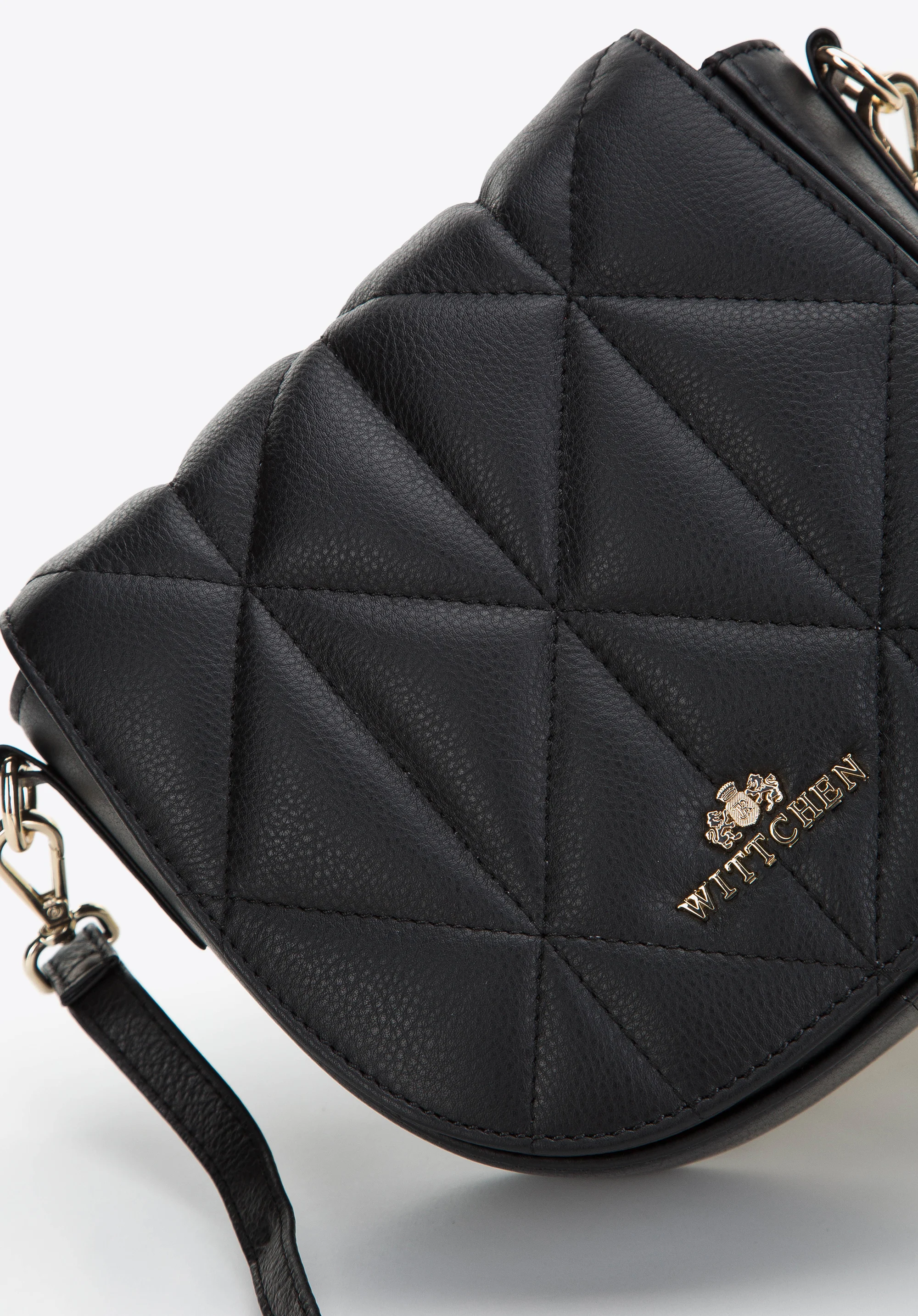 Damska torebka saddle bag z pikowanej skóry