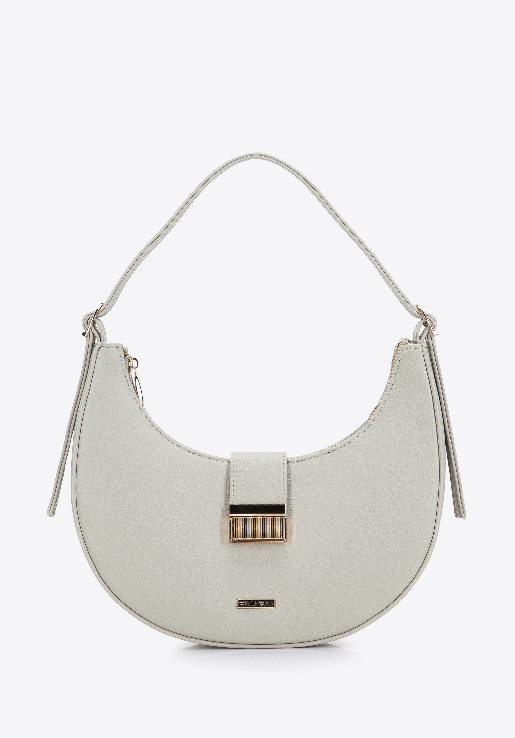 Torebka bagietka z ekoskóry z klamrą