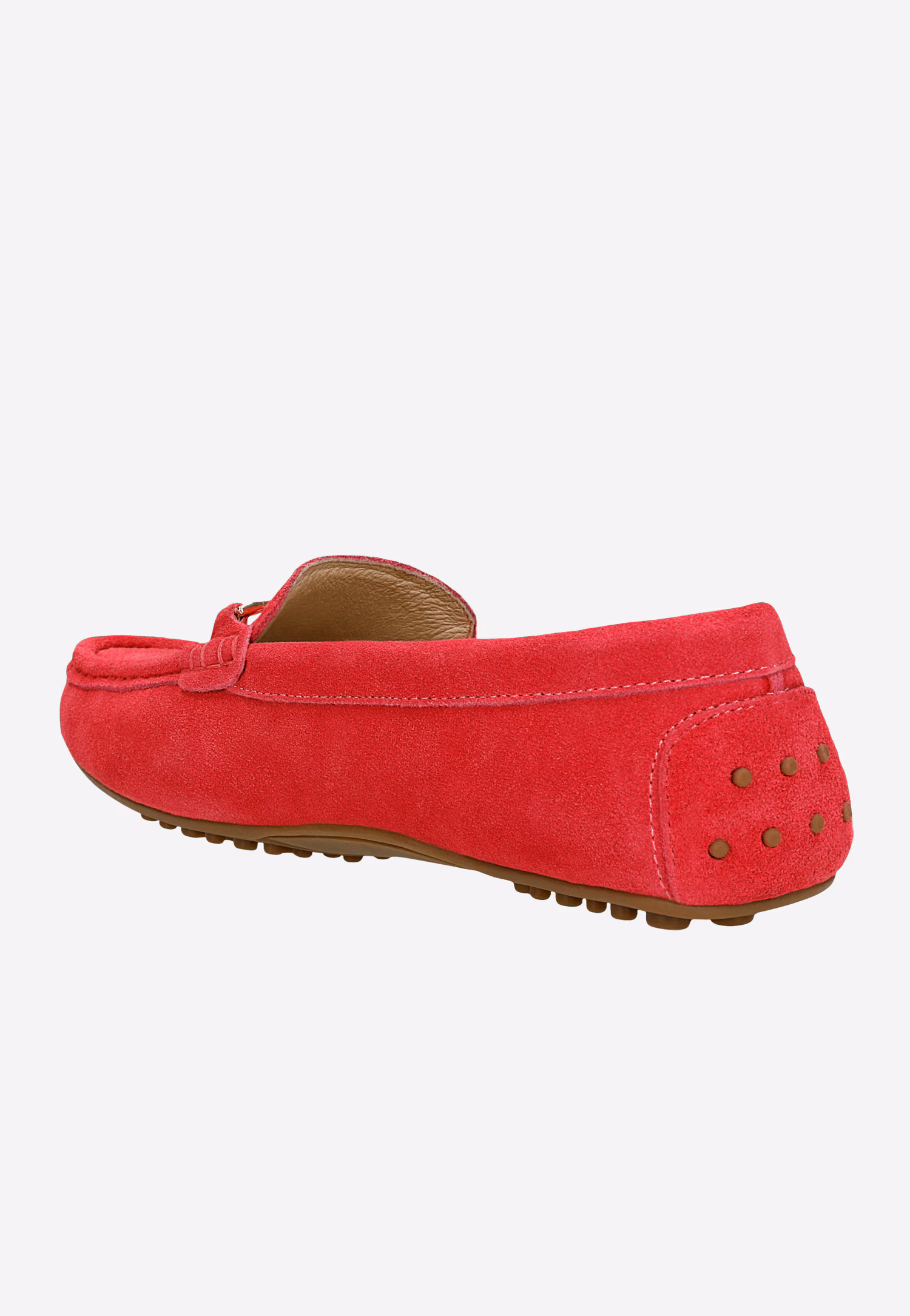 Beżowe mokasyny damskie na podeszwie typu driver