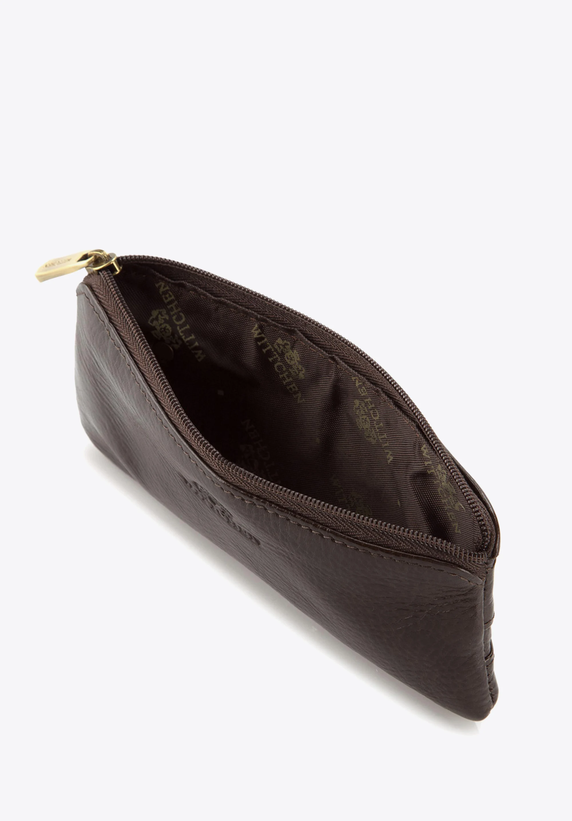 Etui na klucze skórzane z półotwartą kieszenią