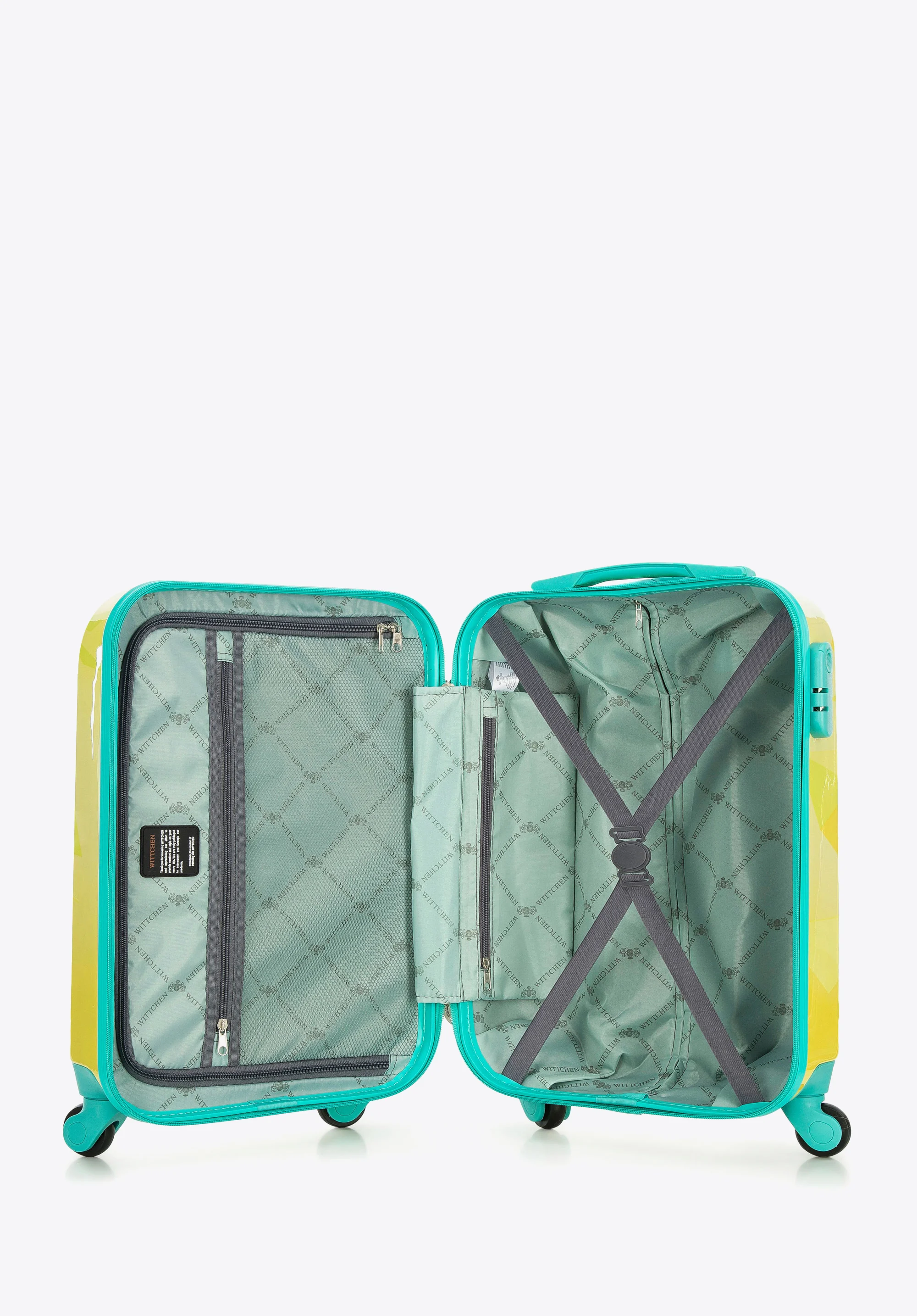 Walizka kabinowa z ABS-u z nadrukiem