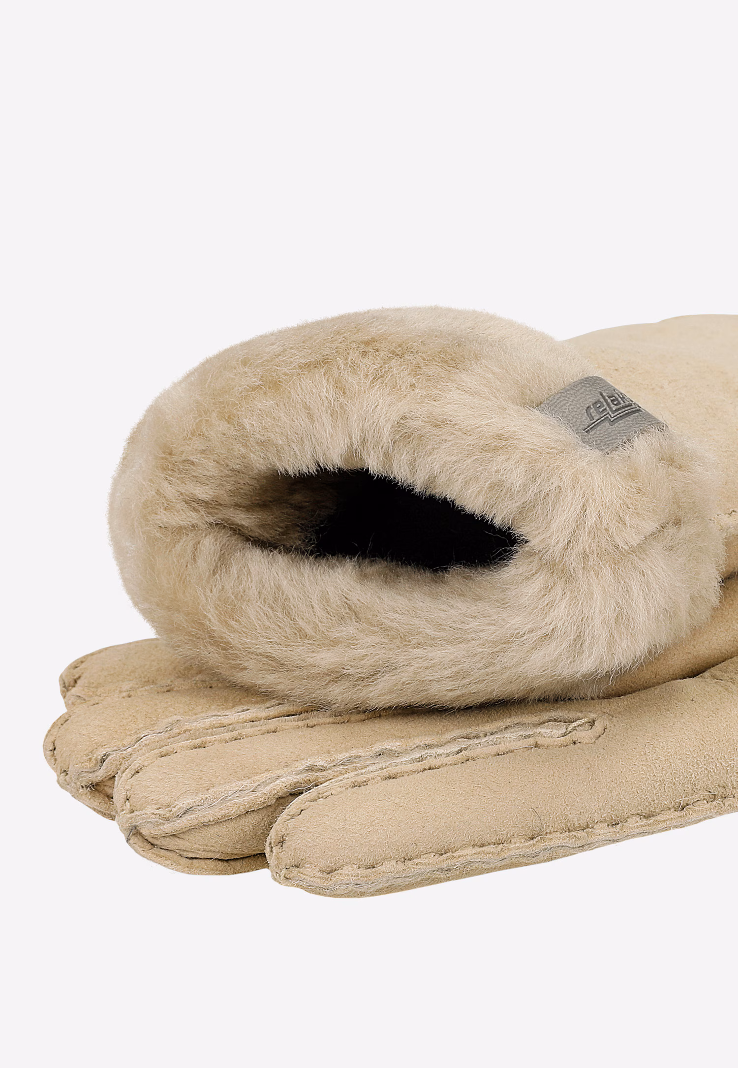 Ciepłe beżowe rękawiczki RELAKS