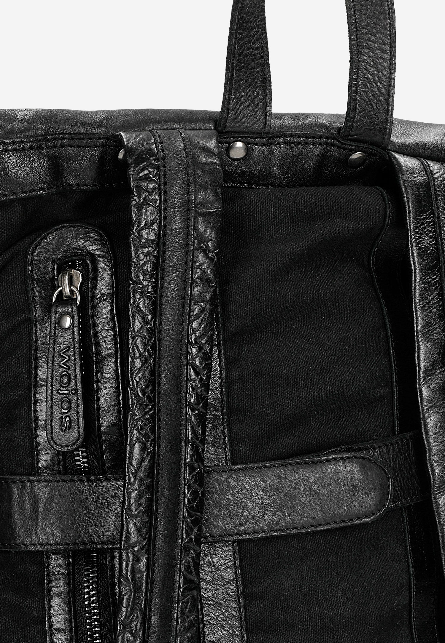 Ciemnobrązowy miejski plecak męski