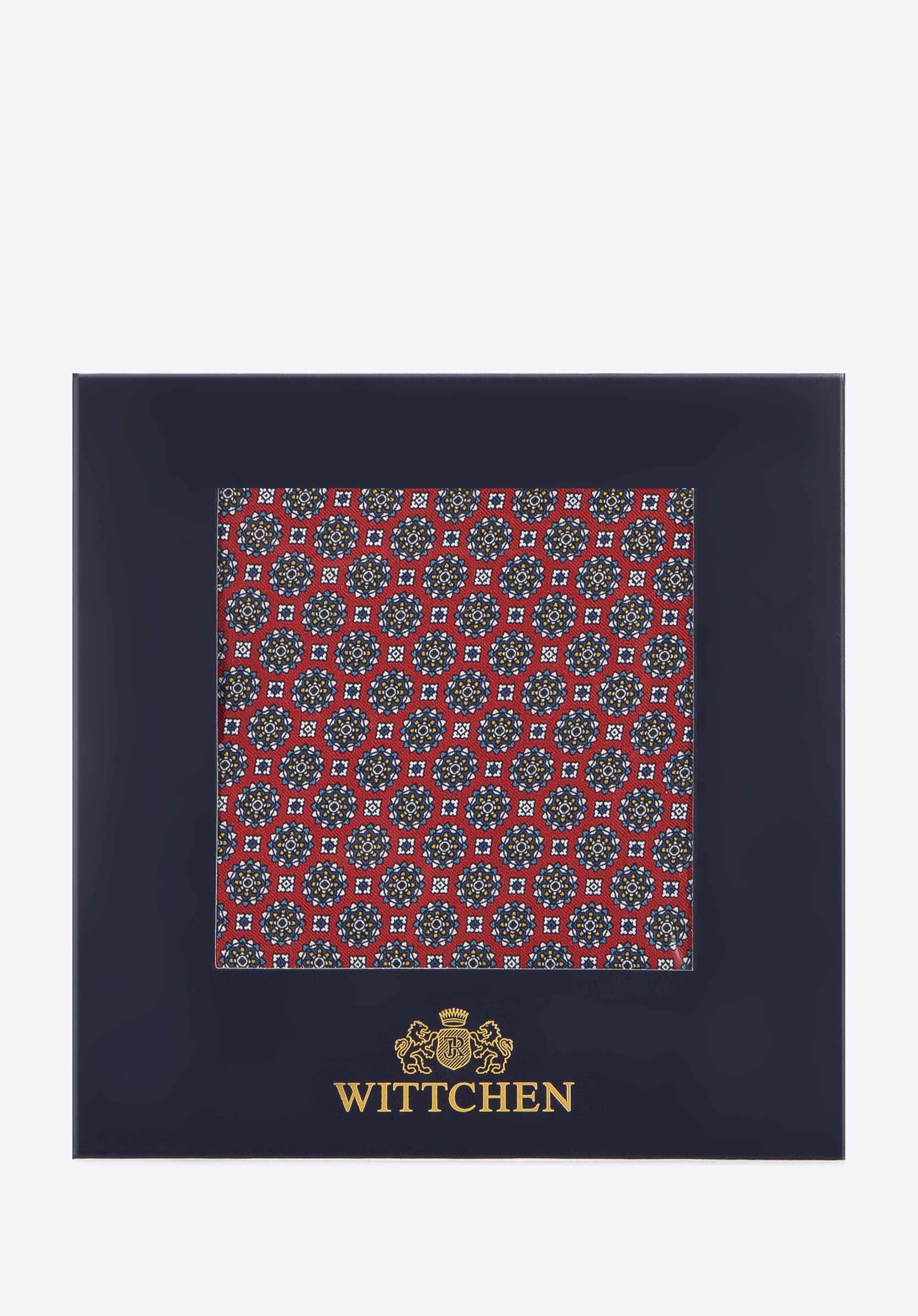 Poszetka jedwabna we wzory