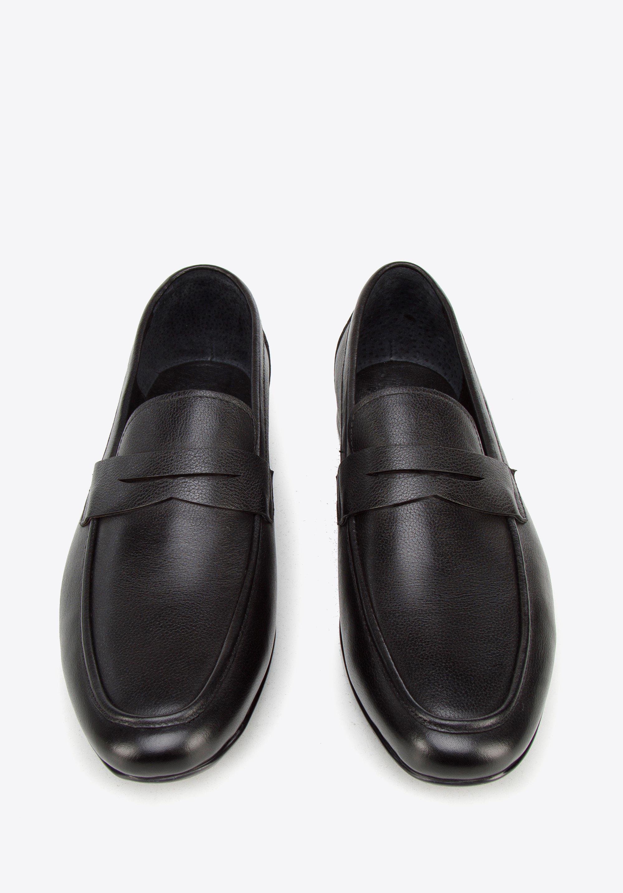 Męskie mokasyny pensówki ze skóry klasyczne