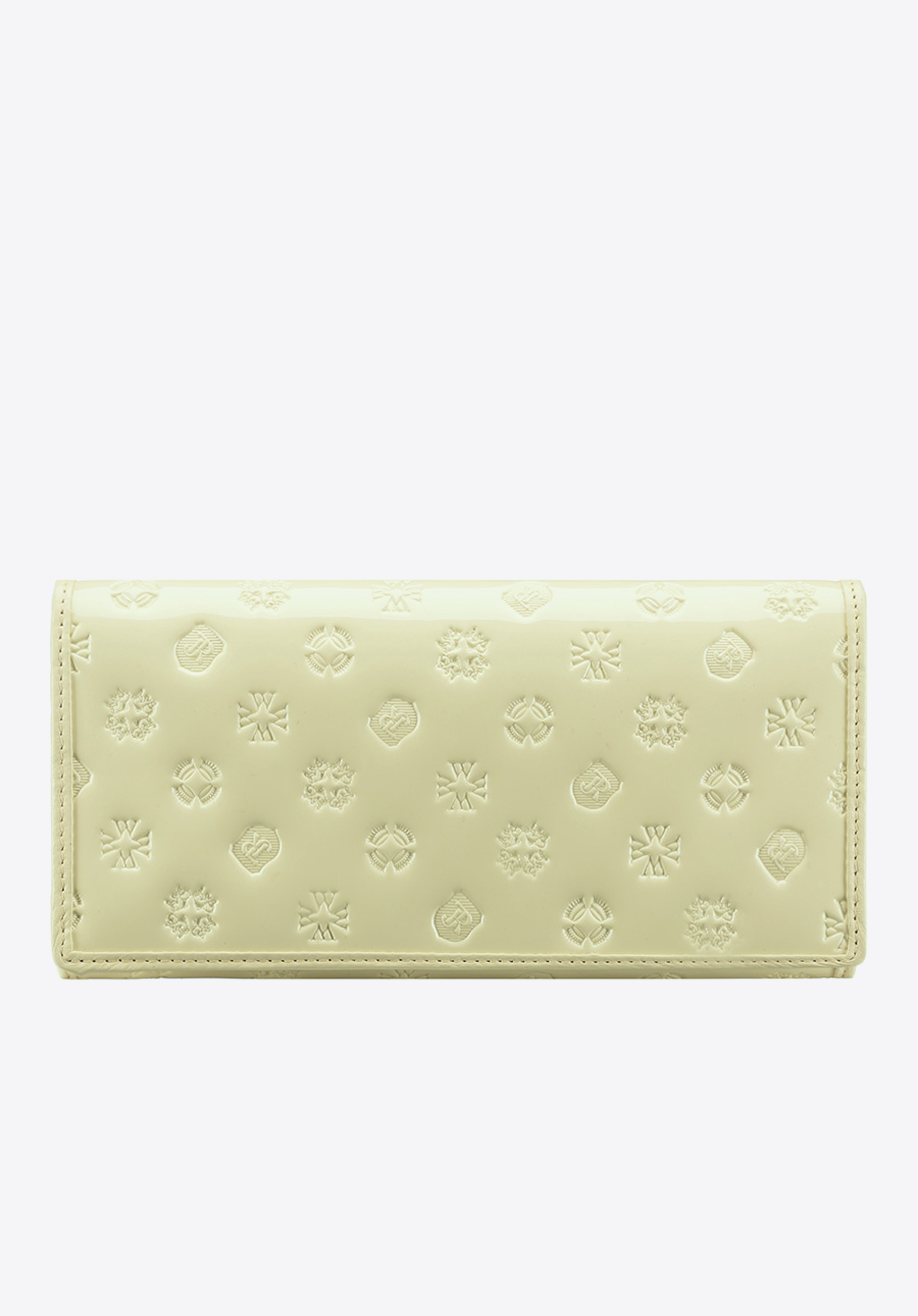 Damski portfel skórzany tłoczony w monogram