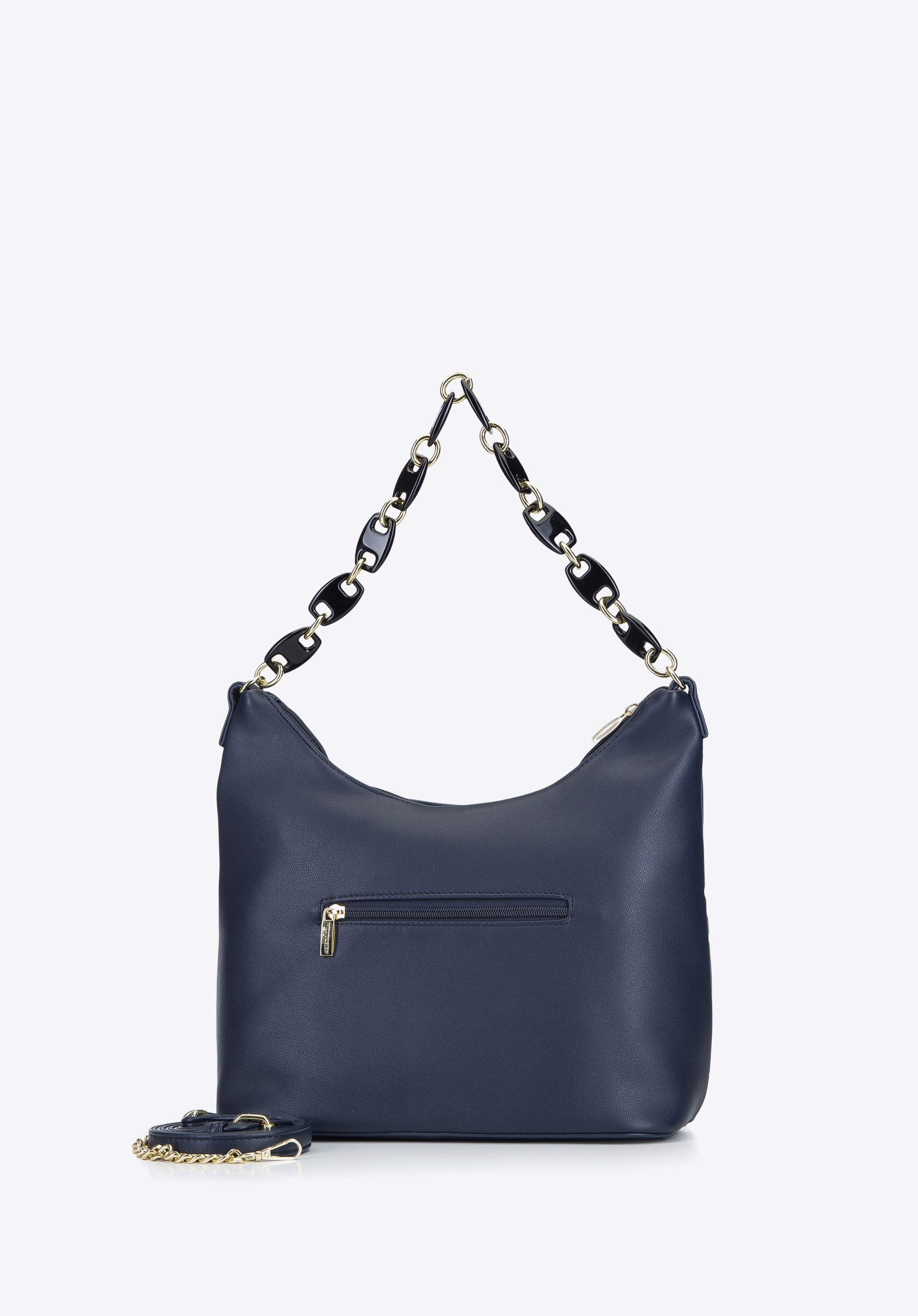 Torebka worek z łańcuchem z tworzywa