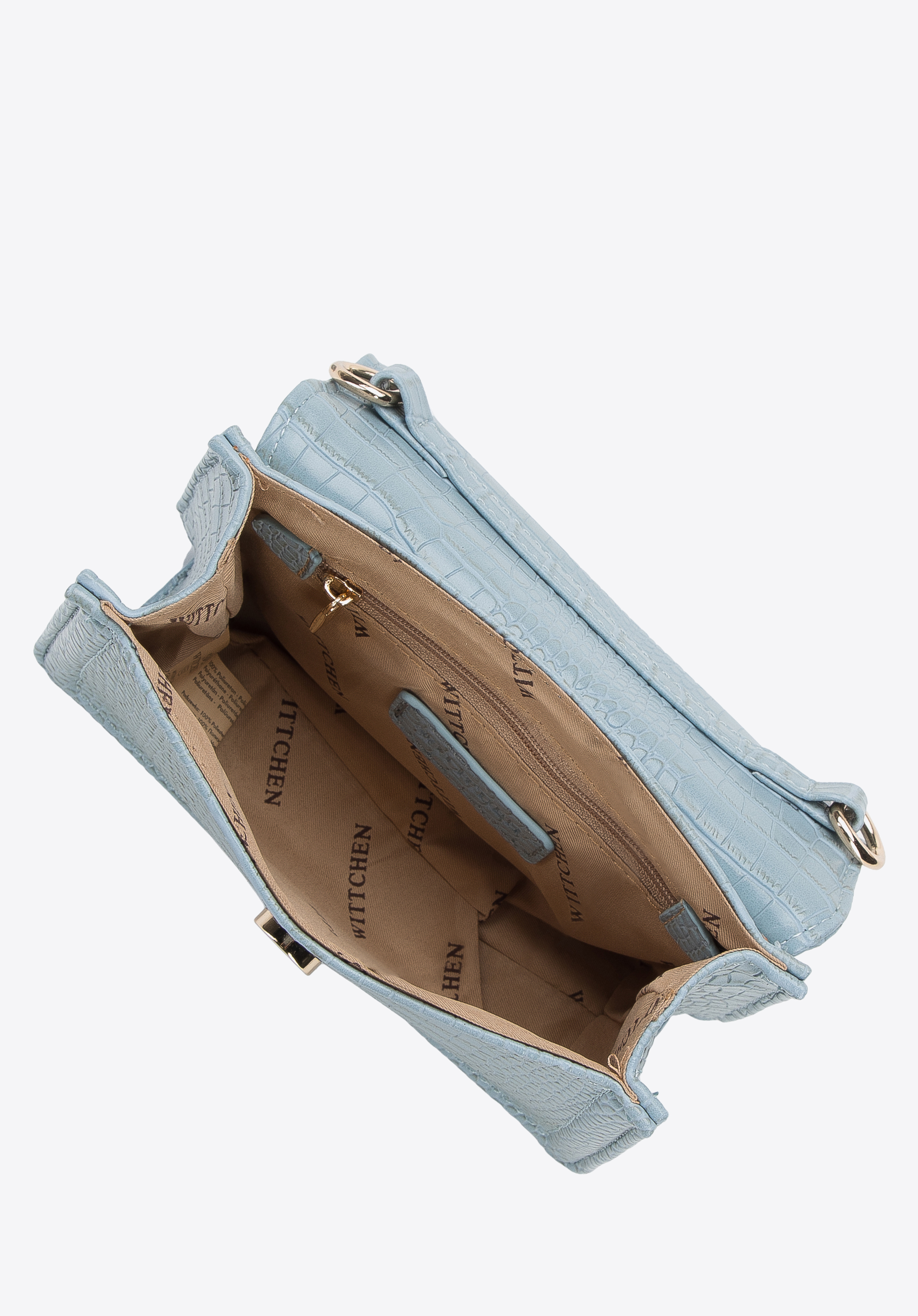 Minikuferek z ekoskóry o fakturze croco