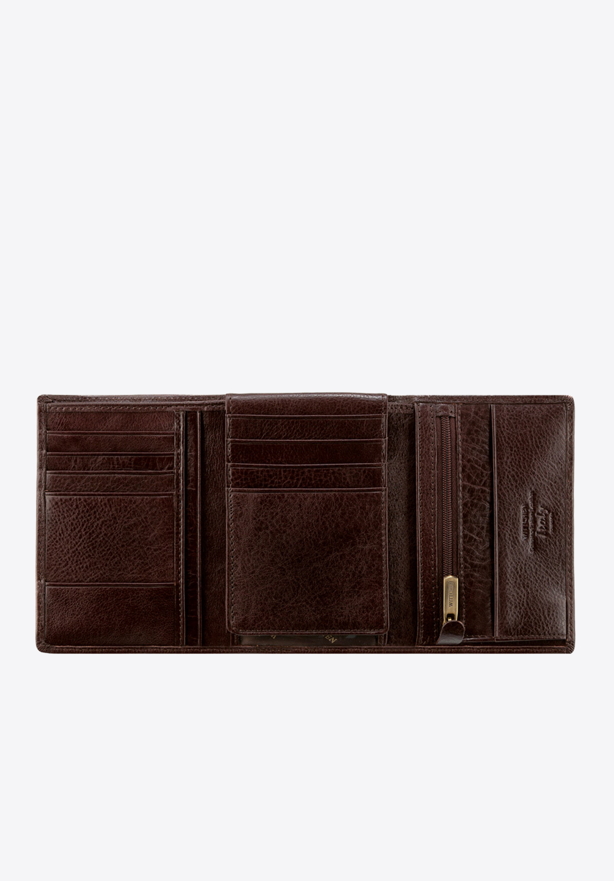 Męski portfel skórzany z wysuwanym panelem