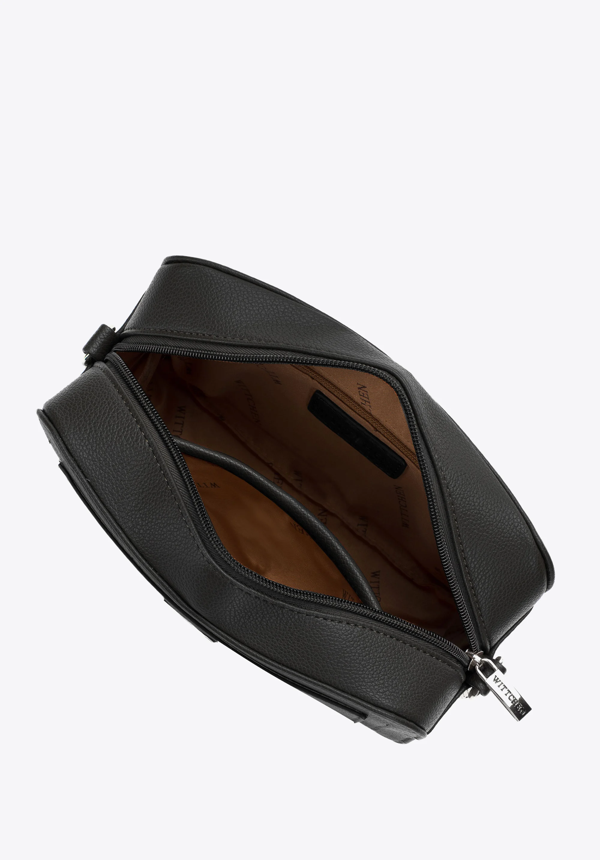 Damska listonoszka pudełkowa z obszytą kieszenią