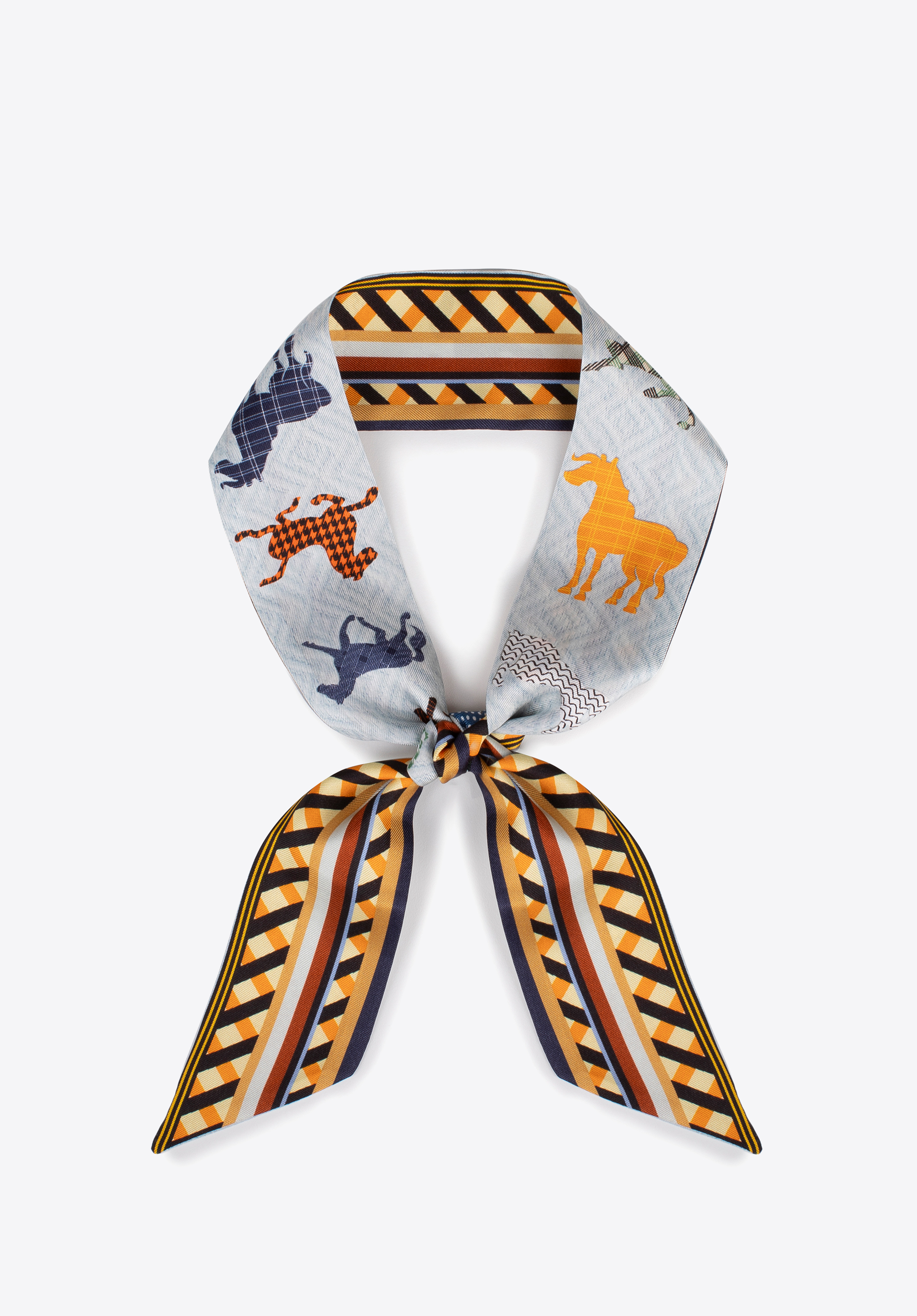 Damska apaszka twilly z jedwabiu