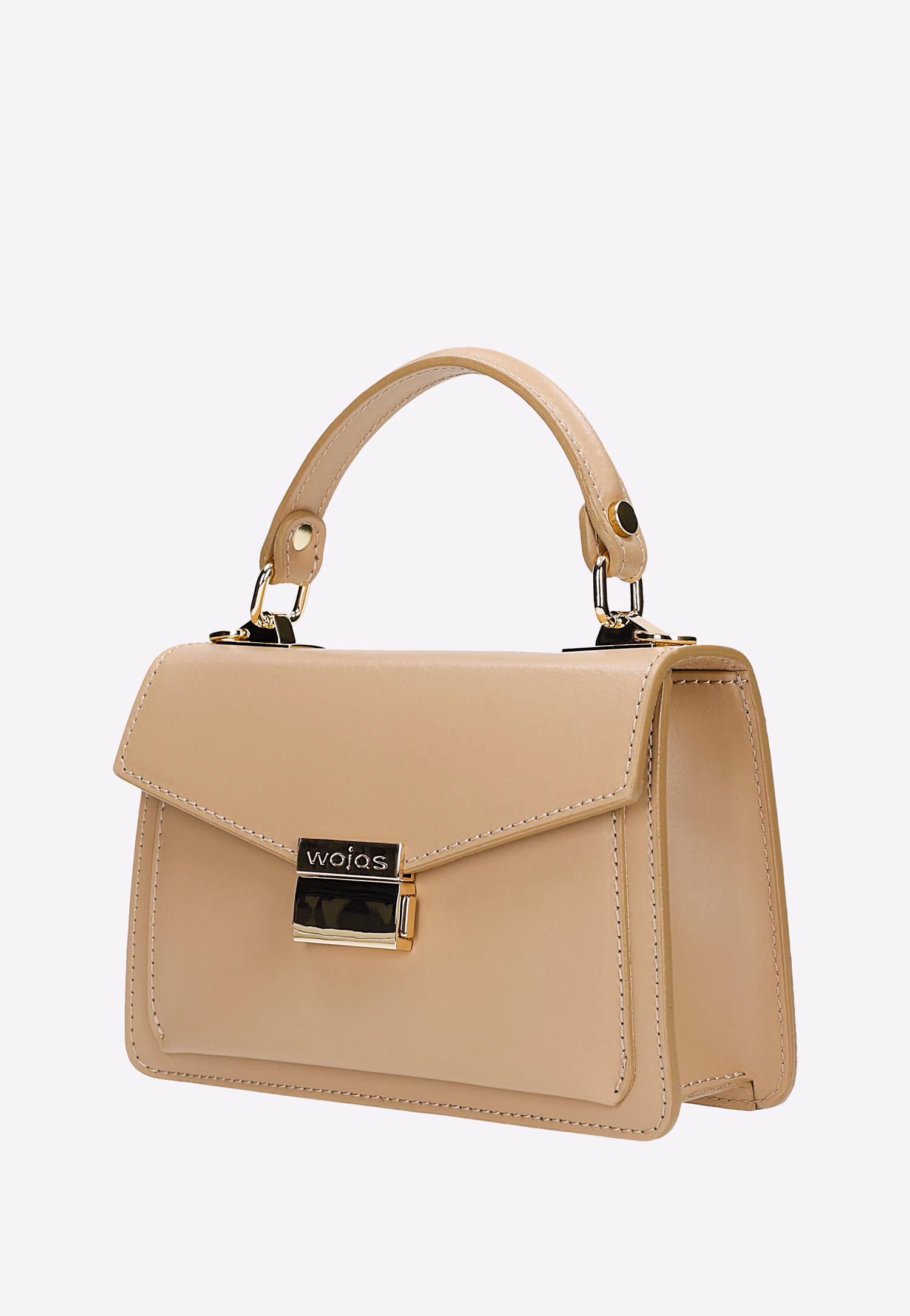 Czarna torebka damska z gładkiej skóry licowej