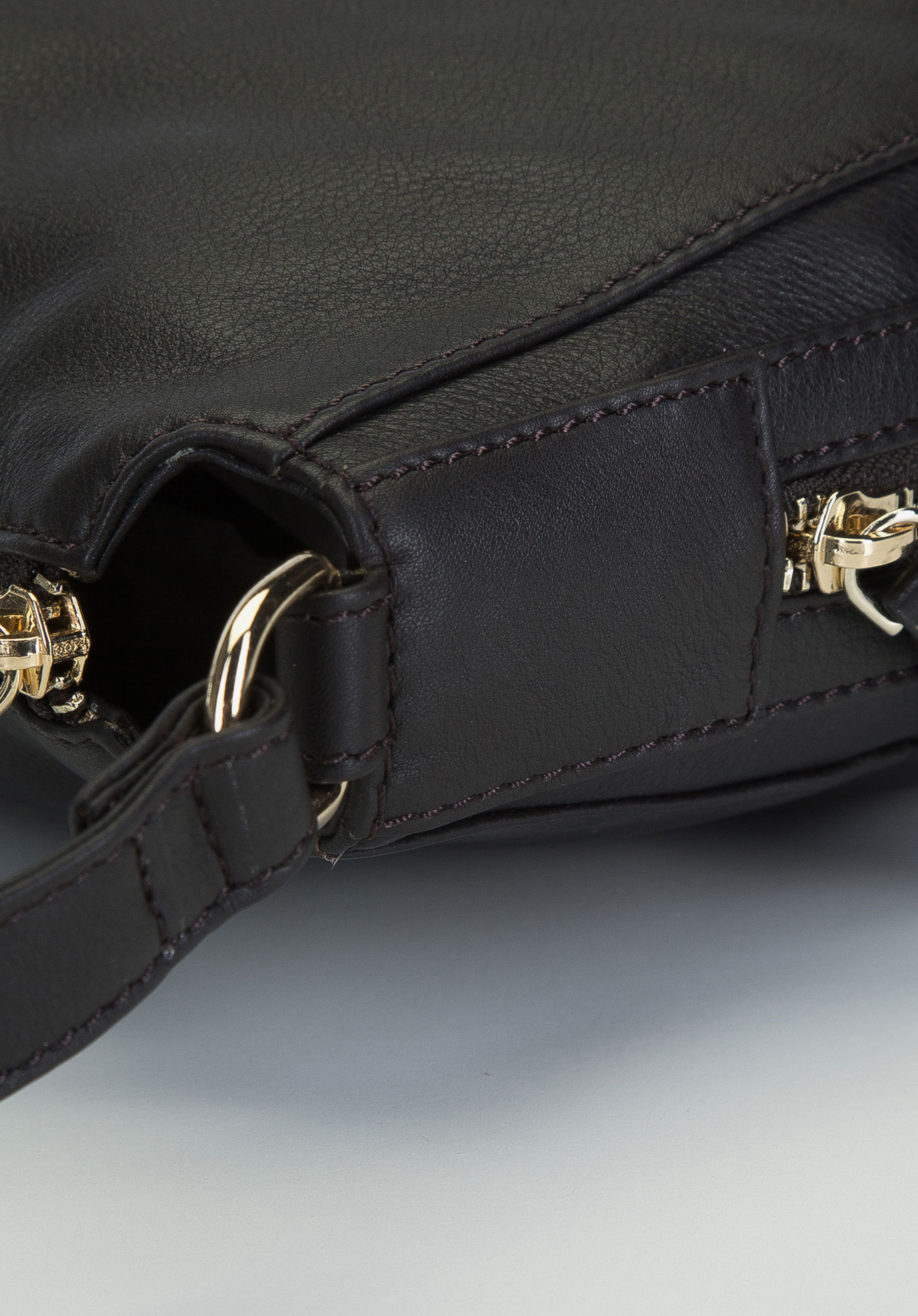 Torba worek ze skóry zaokrąglona