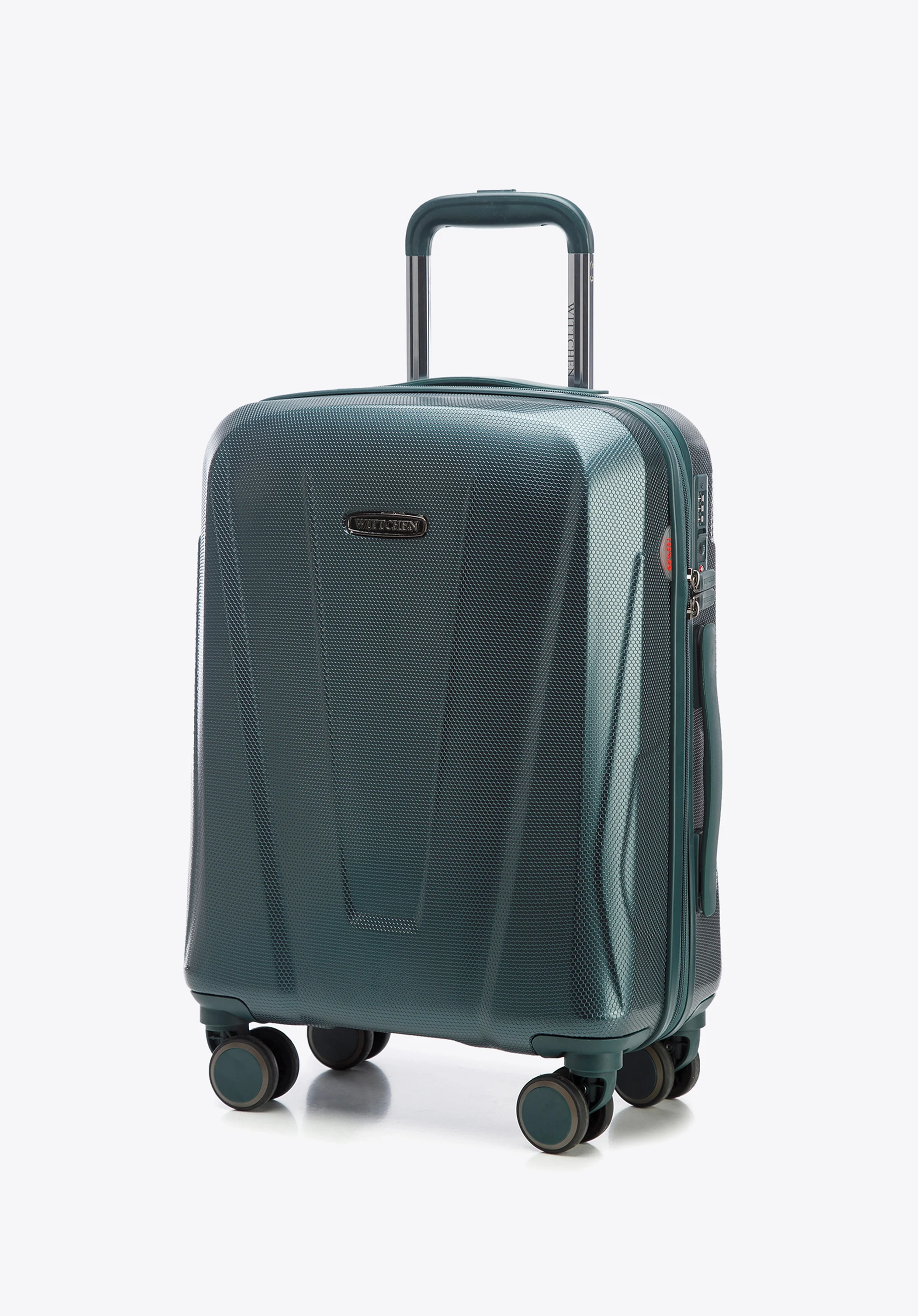 Walizka kabinowa z polikarbonu geometryczna