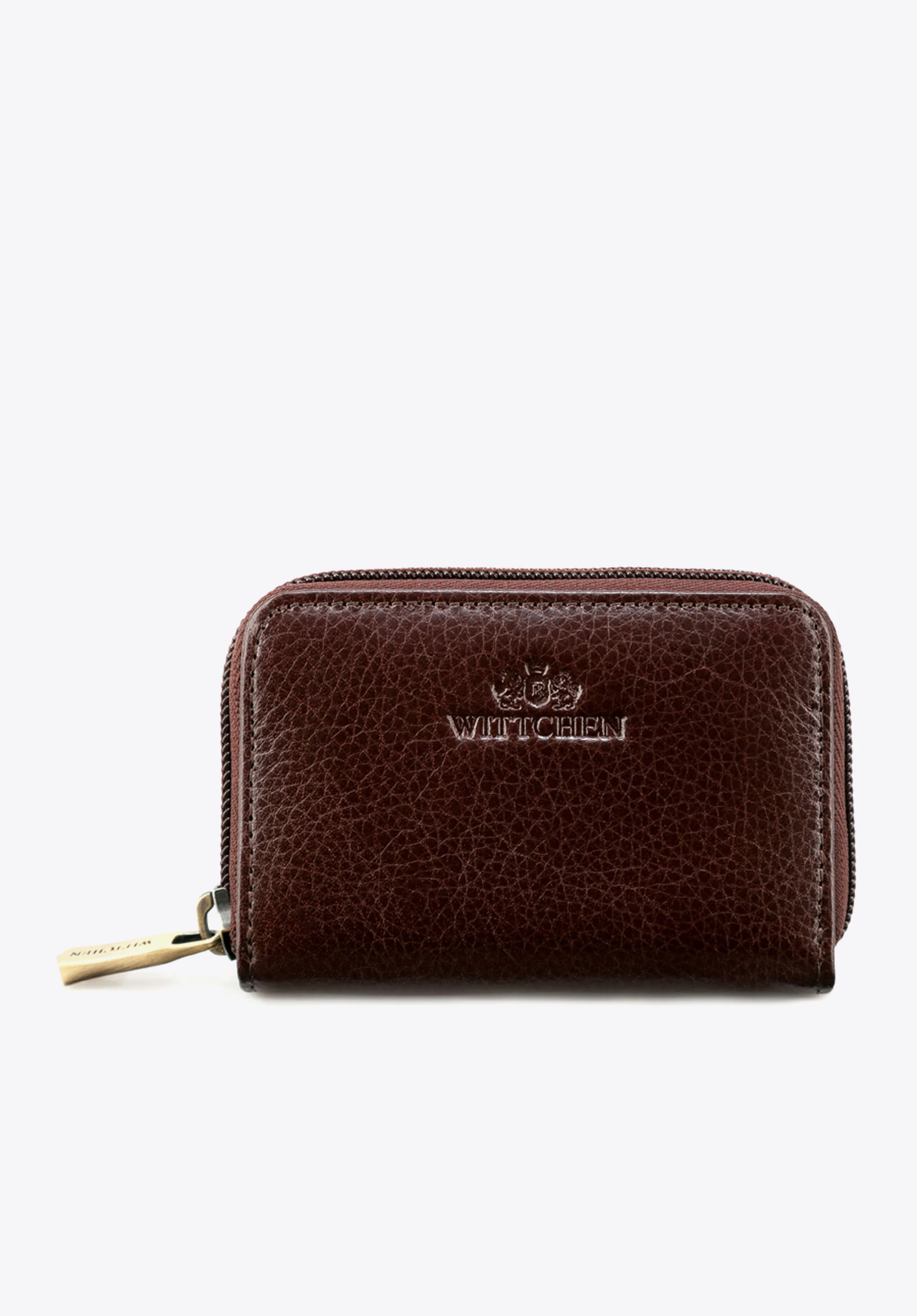 Etui na karty kredytowe skórzane na suwak