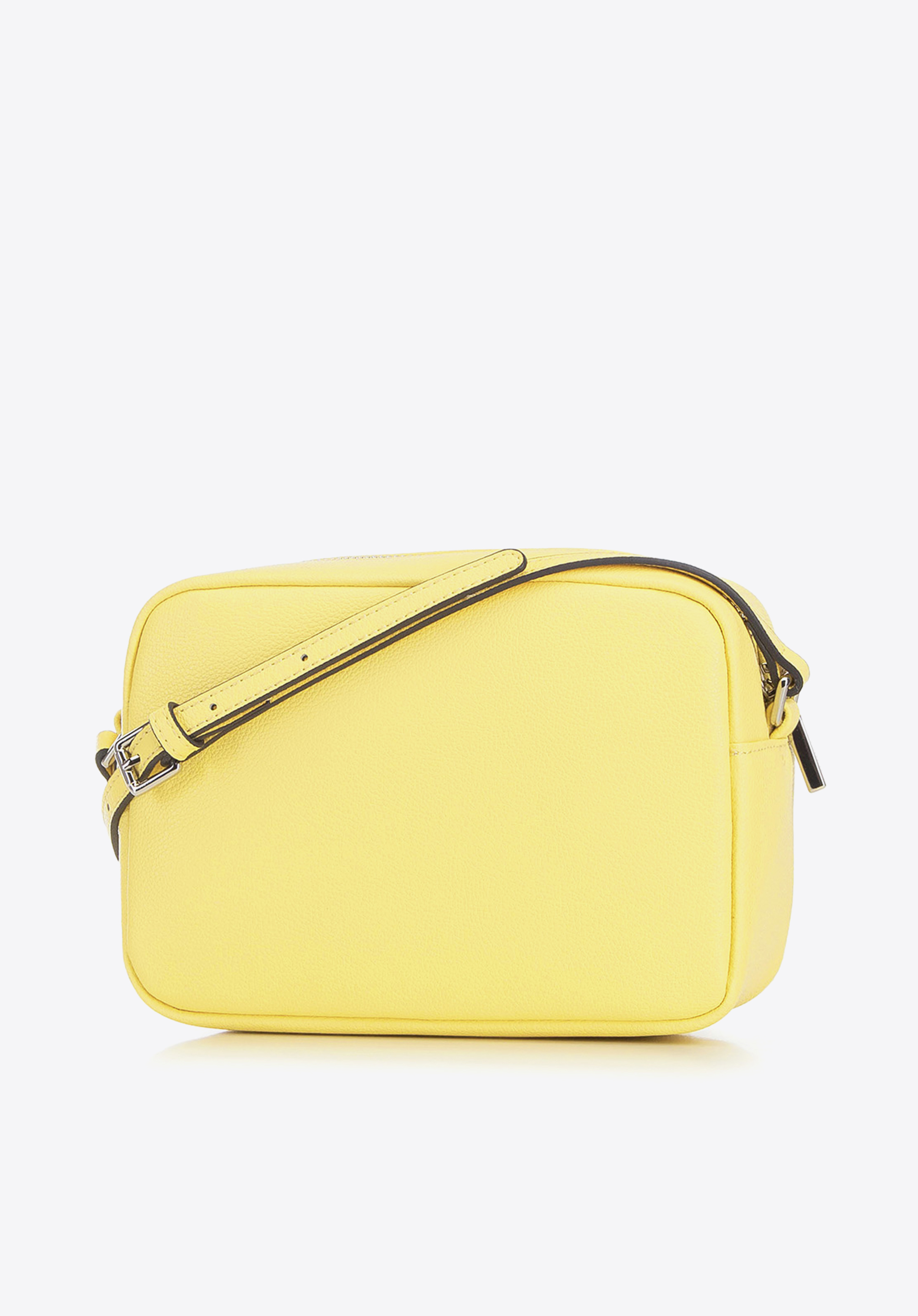 Damska listonoszka skórzana w zygzaki