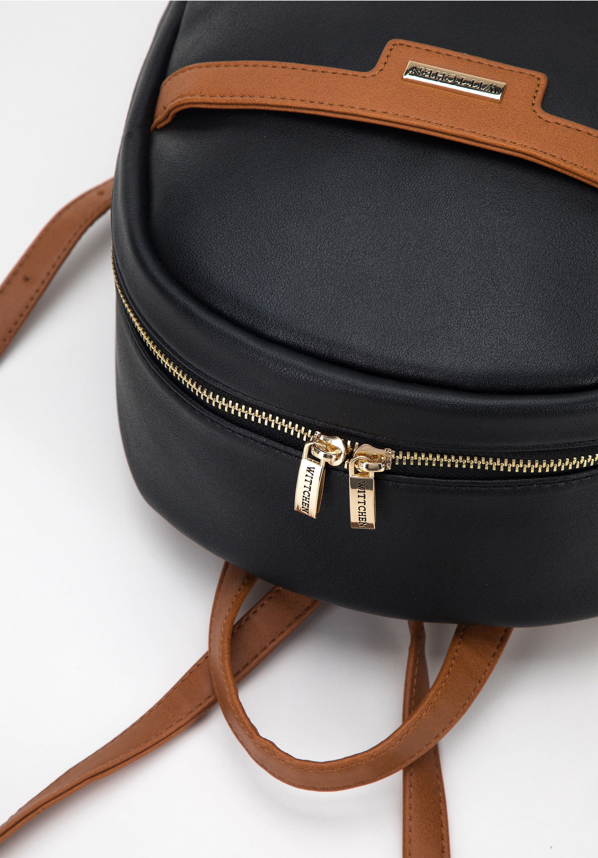 Damski plecak z ekoskóry dwukolorowy