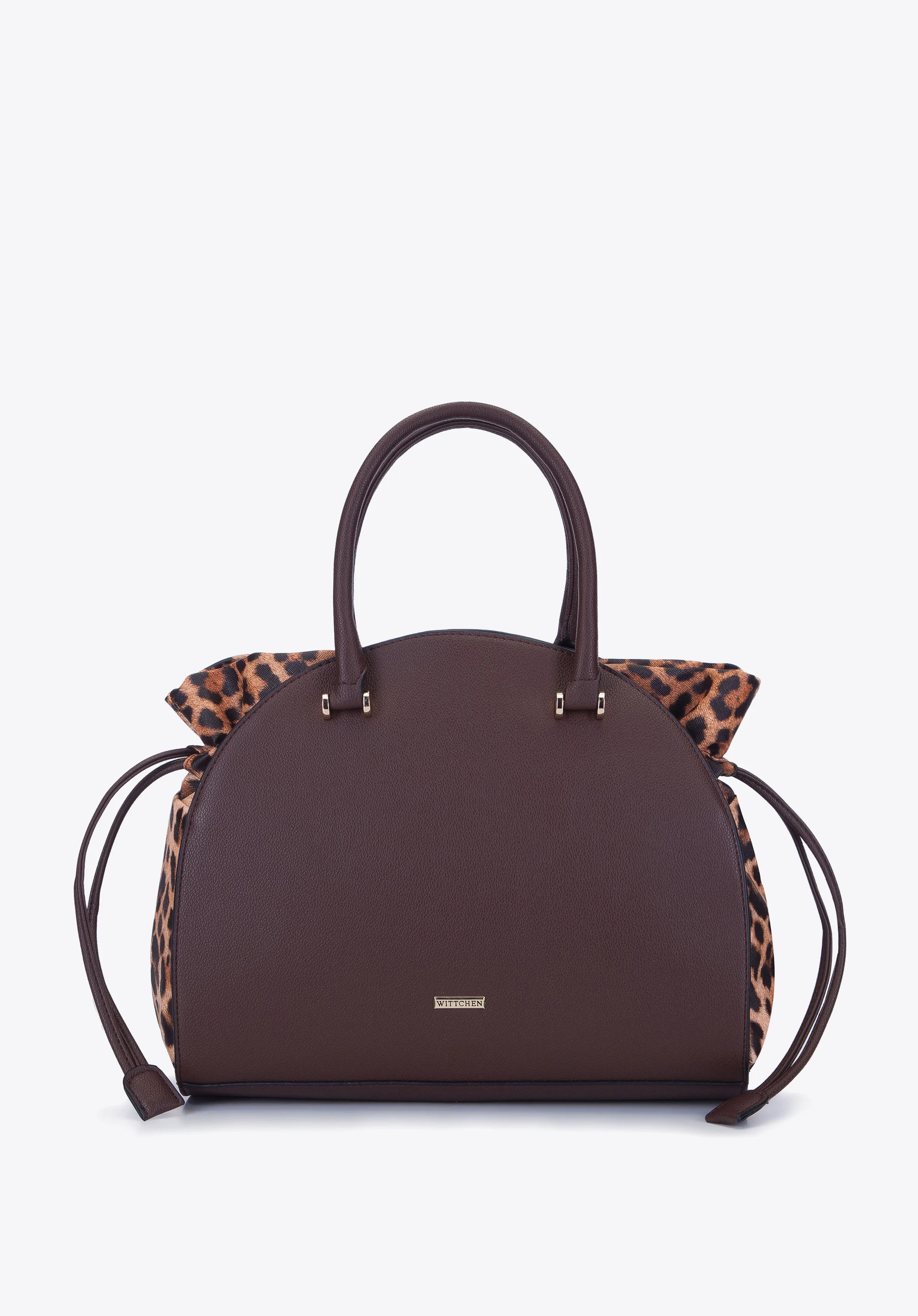 Kuferek ze skóry ekologicznej w cętki