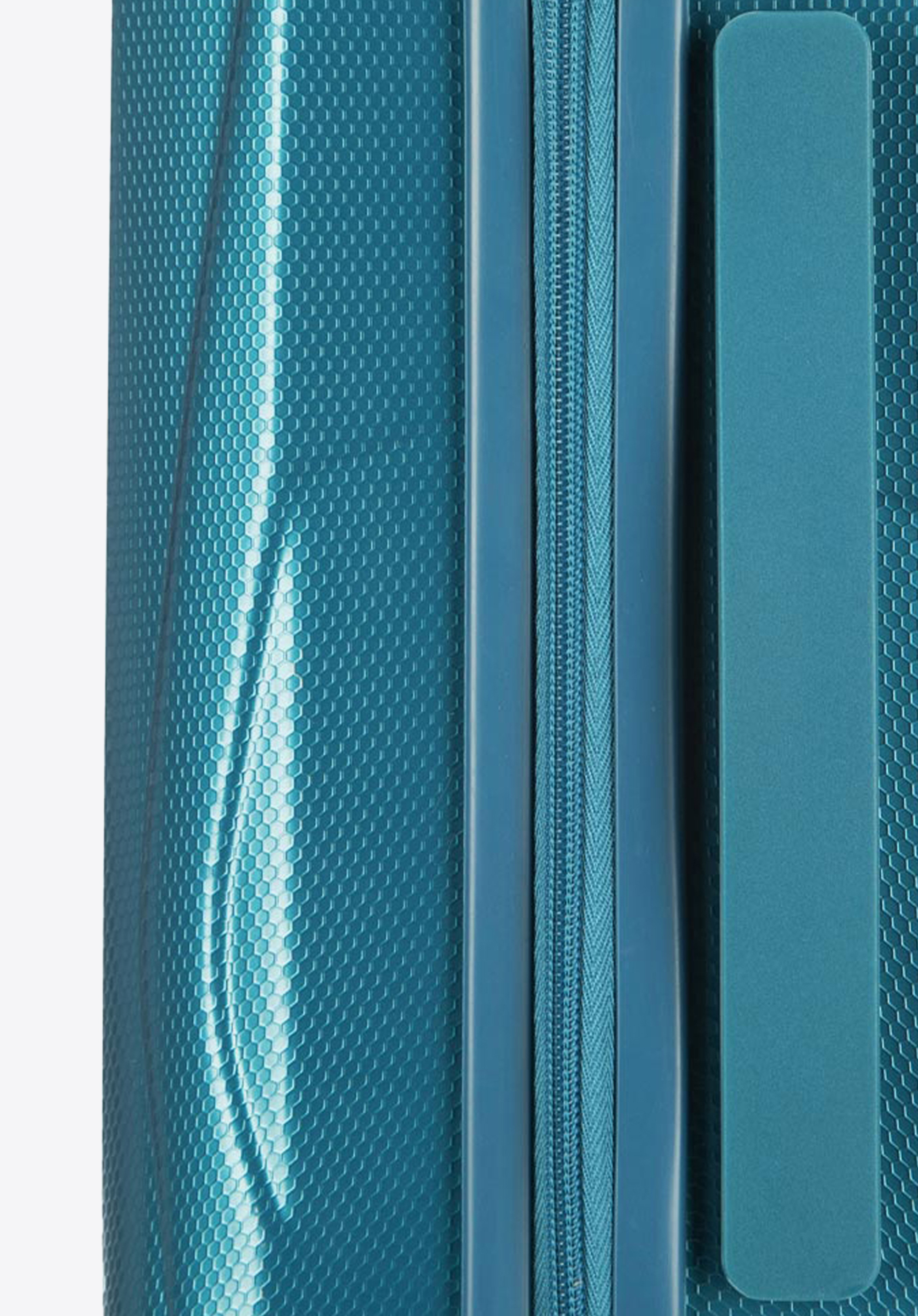 Walizka kabinowa z polikarbonu geometryczna