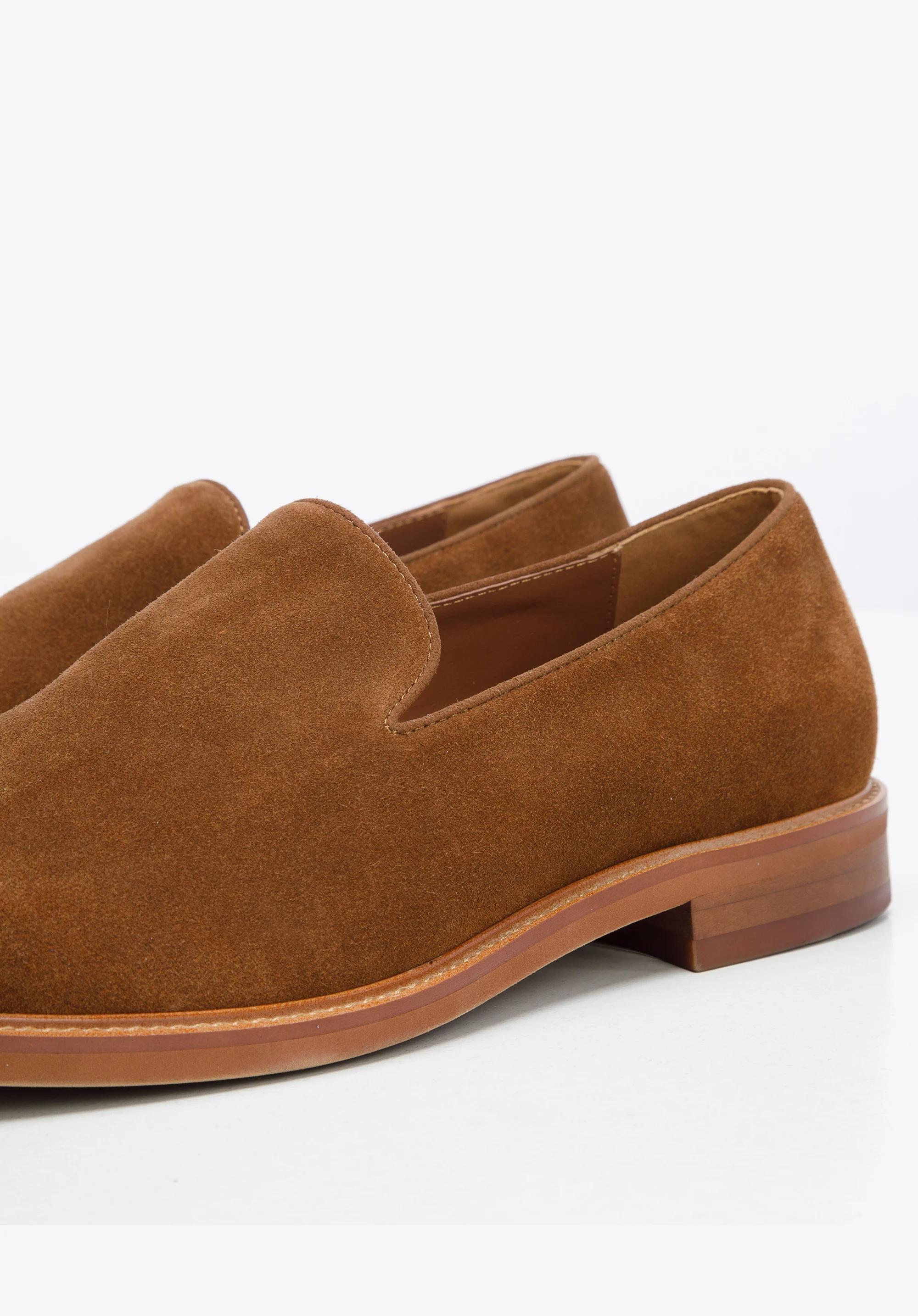 Męskie lordsy zamszowe