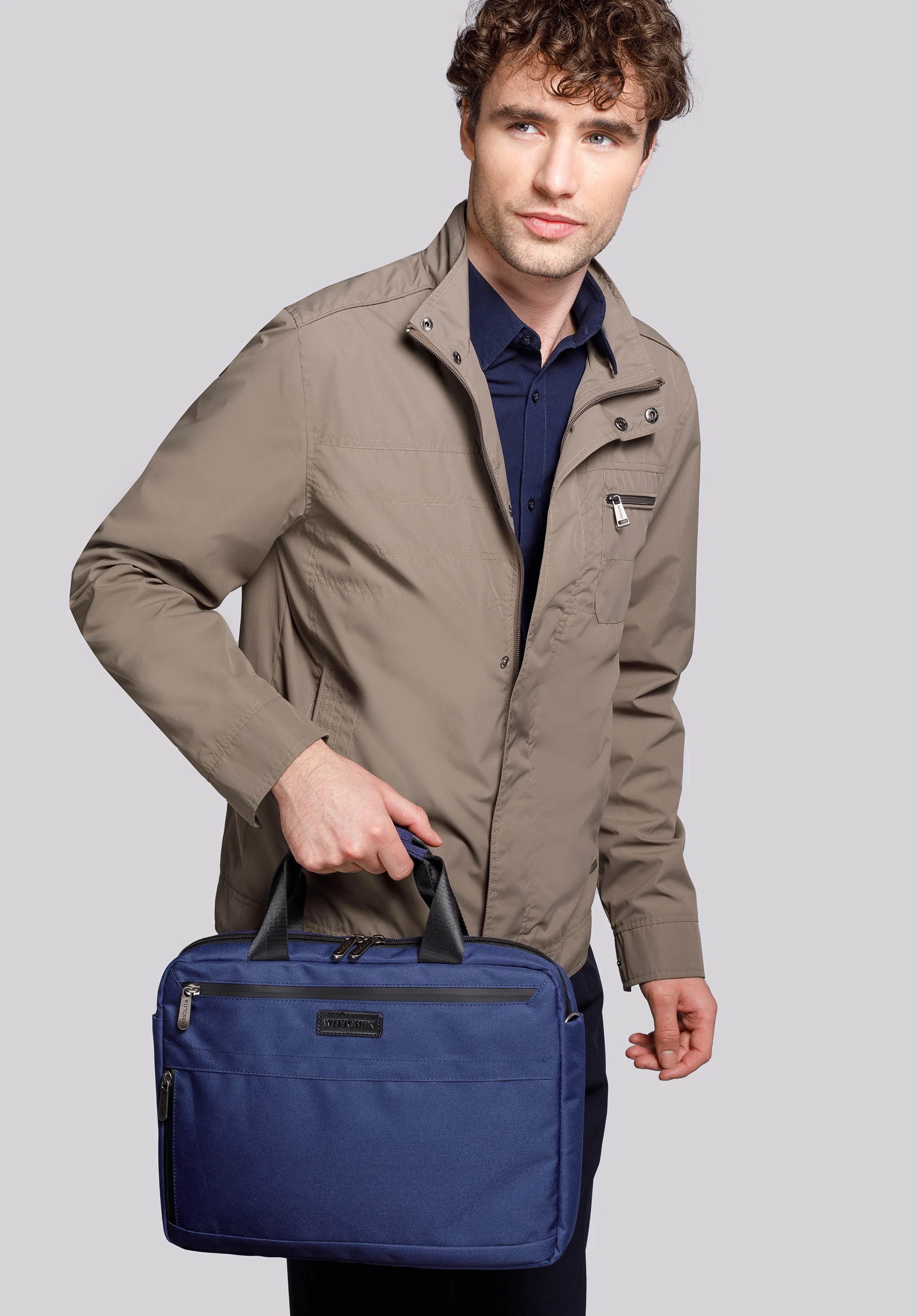 Męska torba na laptopa 13” z boczną kieszenią mała