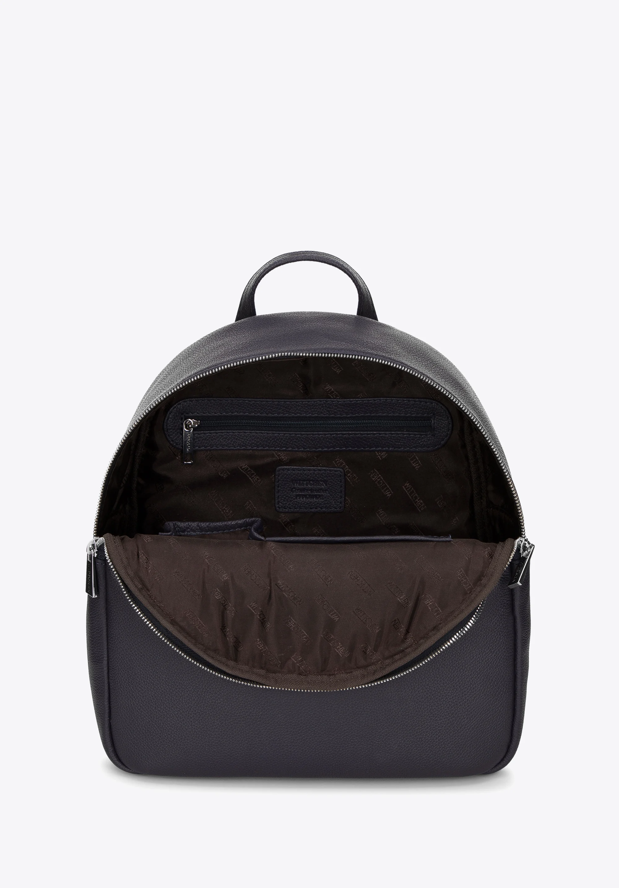 Damski plecak skórzany z przeszyciami