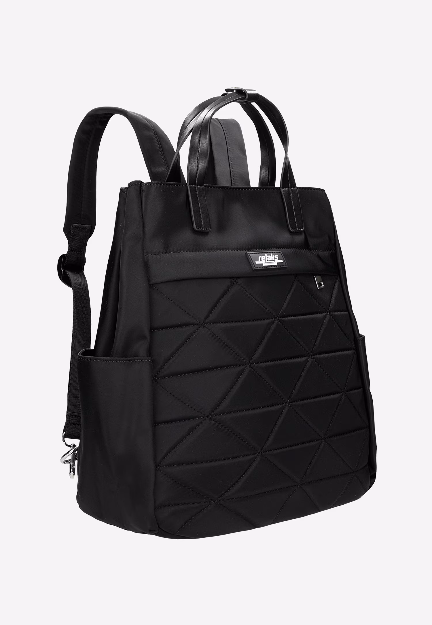 RELAKS beżowy plecak damski z pikowaniem